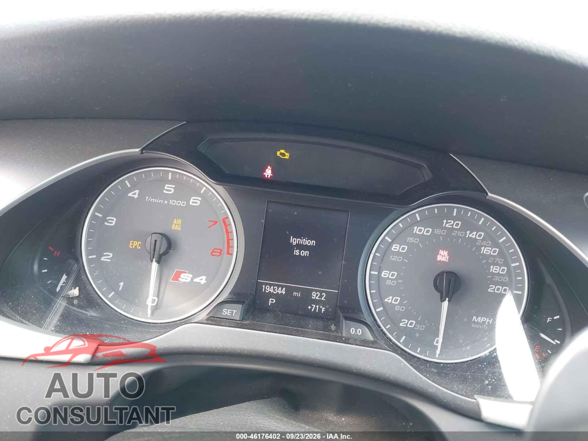 AUDI S4 2012 - WAUBGAFL2CA018457