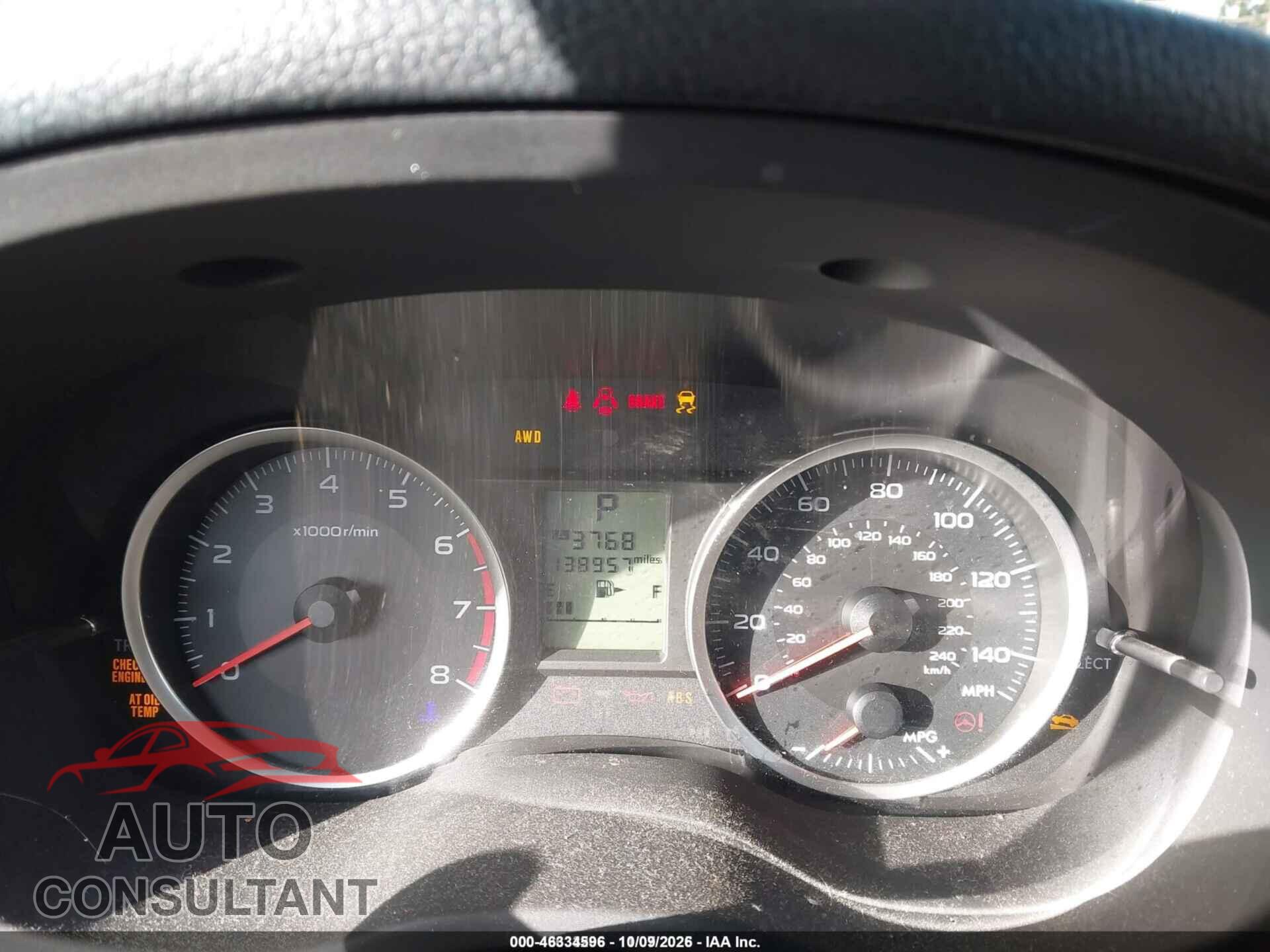 SUBARU FORESTER 2014 - JF2SJAAC9EH456786