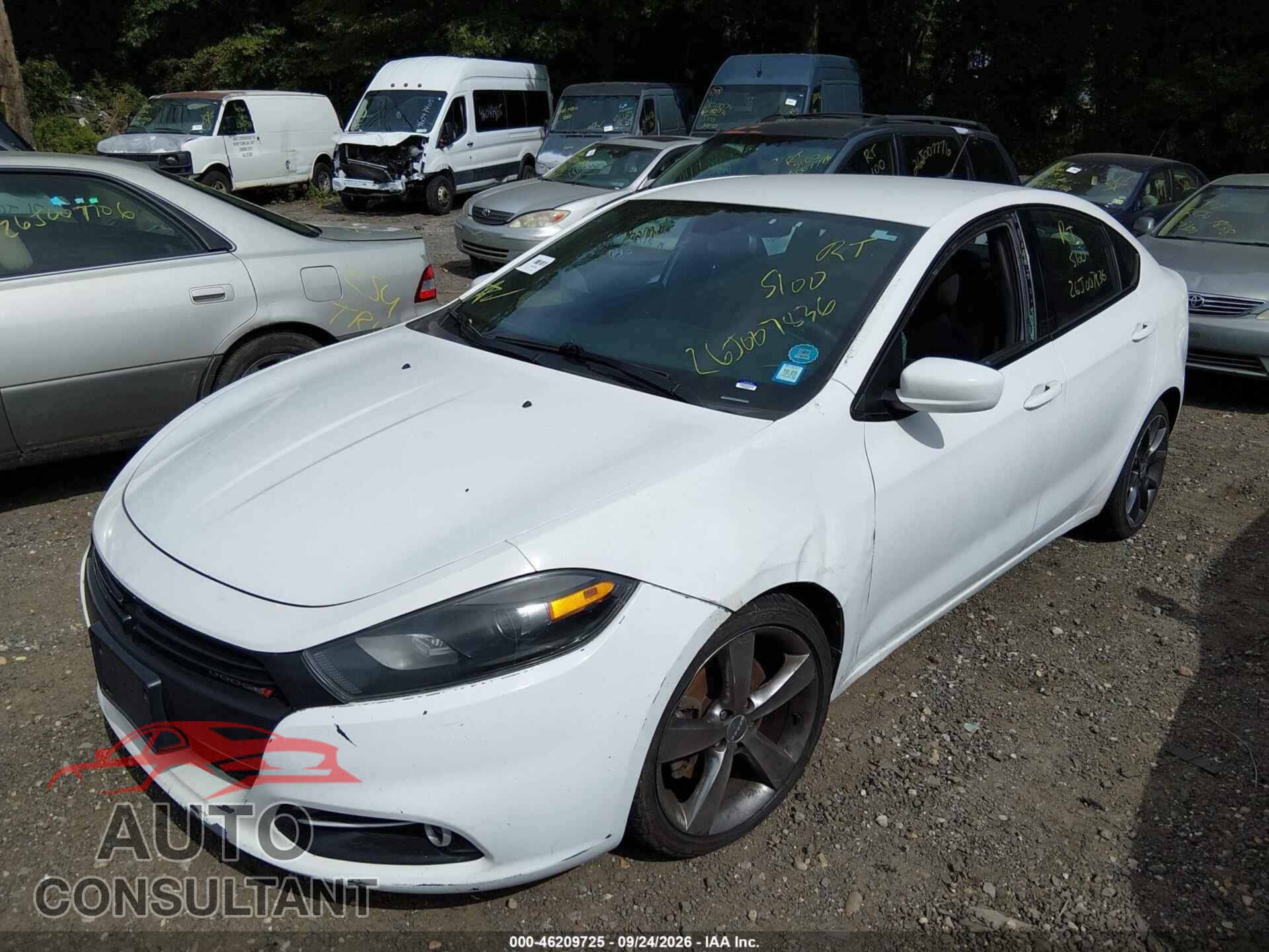 DODGE DART 2015 - 1C3CDFBB2FD422392