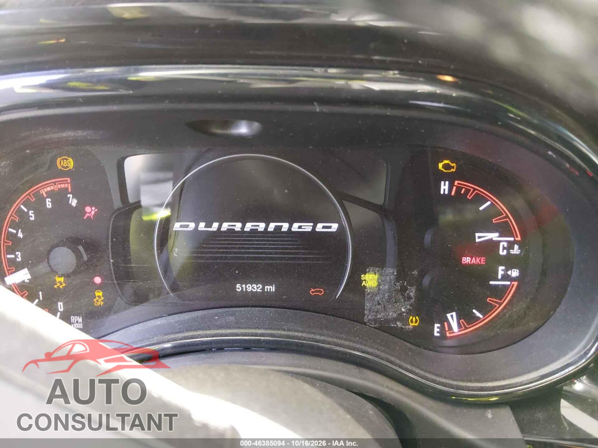 DODGE DURANGO 2021 - 1C4SDJCT1MC852662