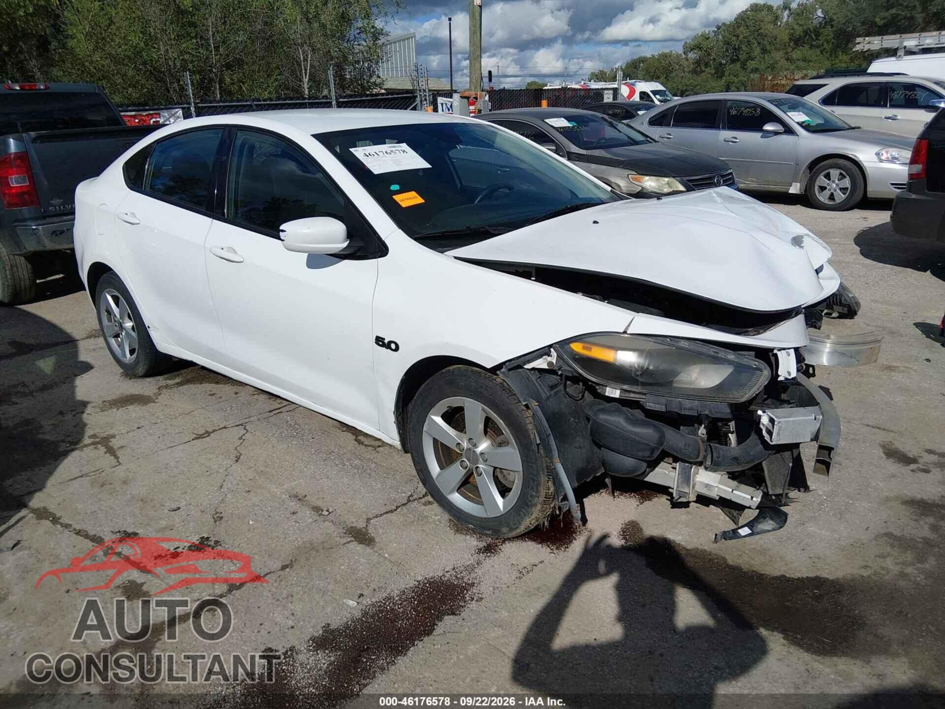 DODGE DART 2015 - 1C3CDFBB2FD158641