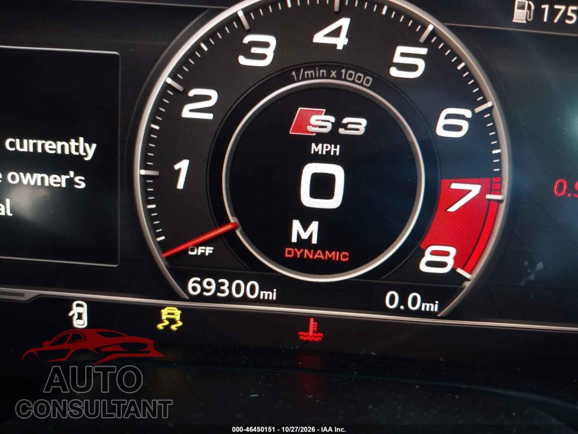 AUDI S3 2017 - WAUB1GFF6H1011775