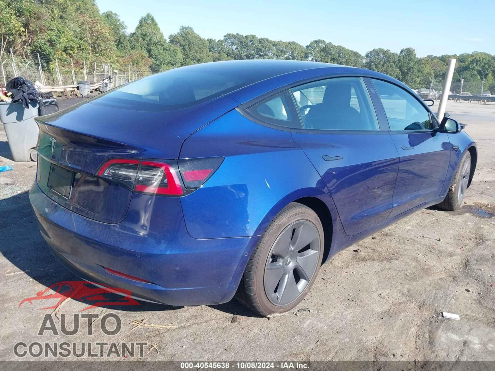 TESLA MODEL 3 2022 - 5YJ3E1EA4NF368860