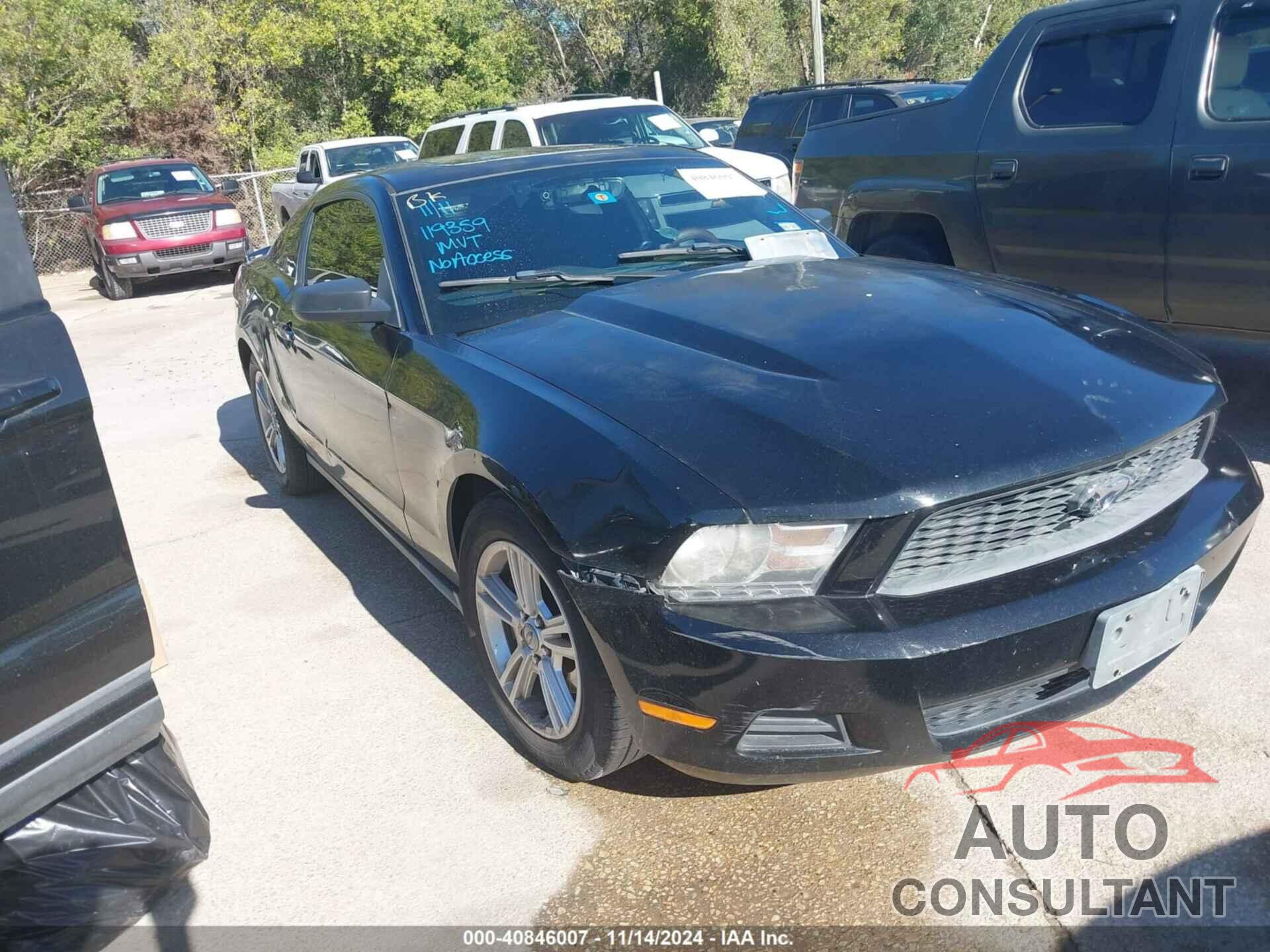 FORD MUSTANG 2011 - 1ZVBP8AM3B5119359