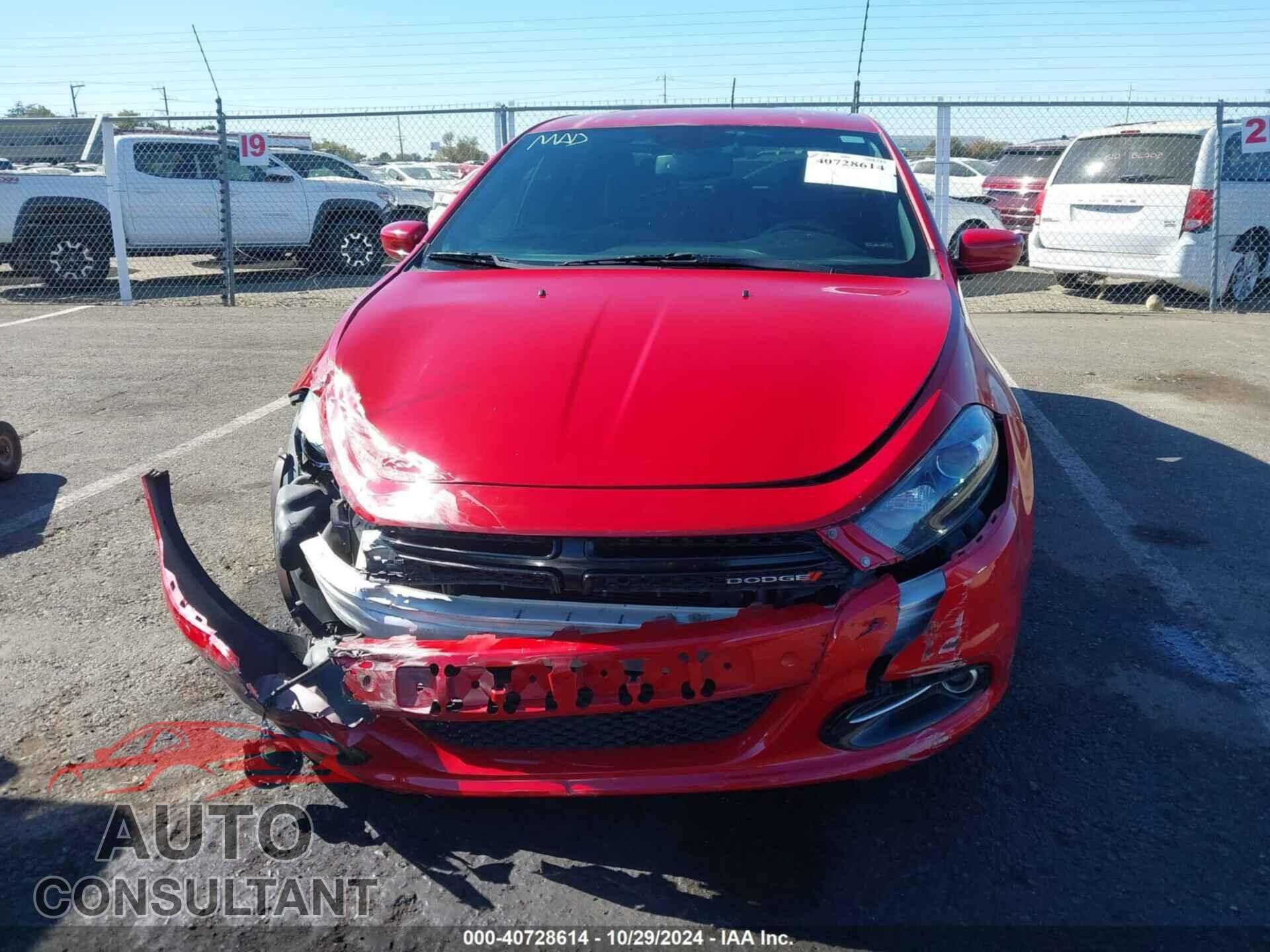 DODGE DART 2014 - 1C3CDFBB3ED926271