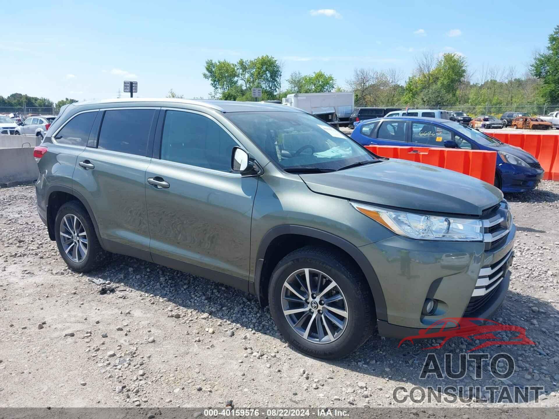 TOYOTA HIGHLANDER 2019 - 5TDJZRFH7KS918095