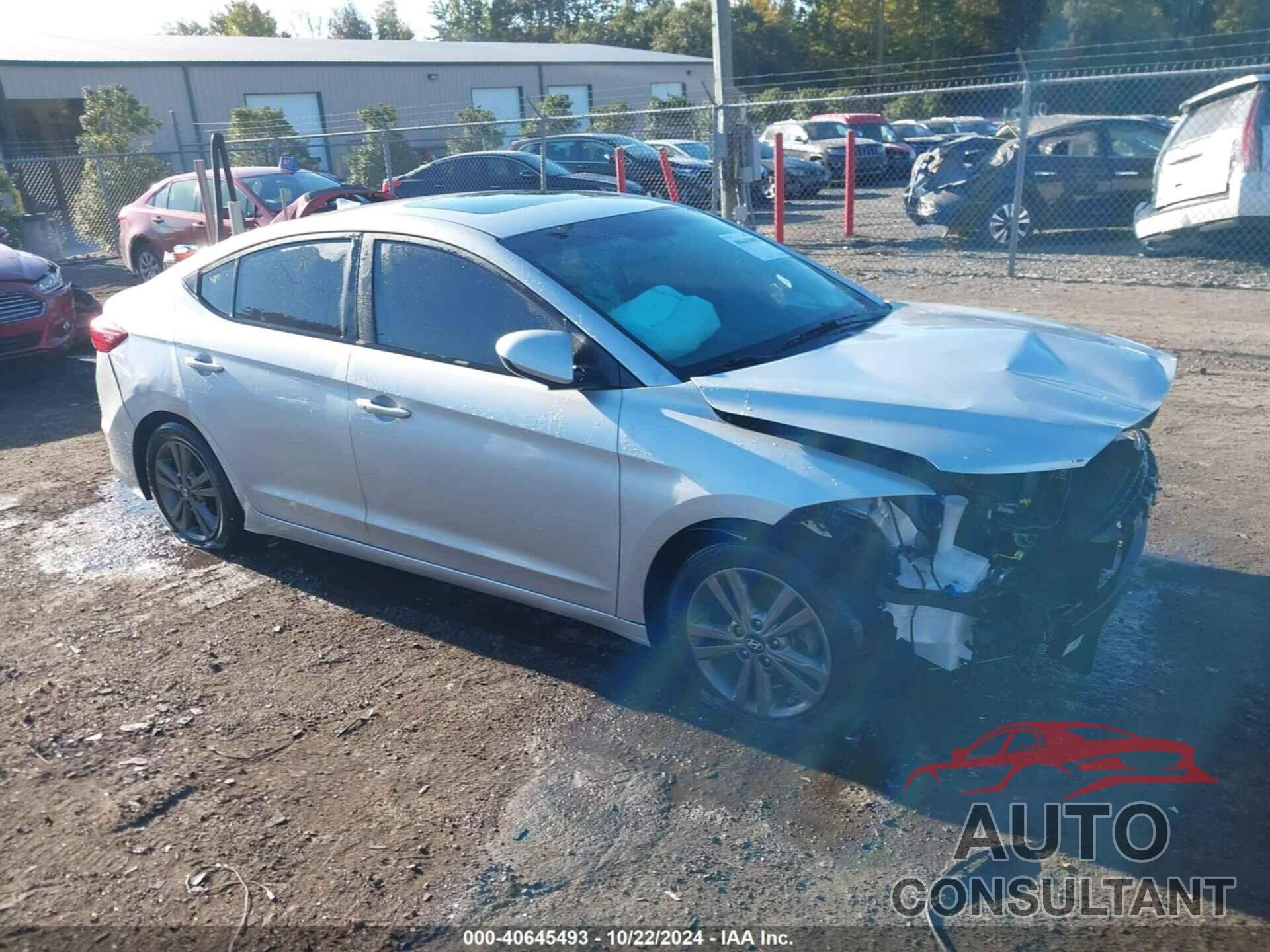 HYUNDAI ELANTRA 2018 - 5NPD84LF4JH298607