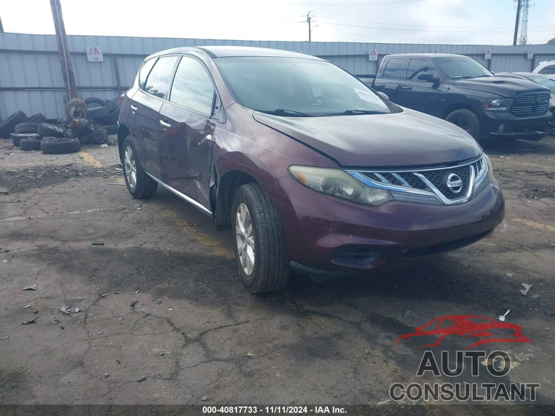 NISSAN MURANO 2013 - JN8AZ1MU4DW210539