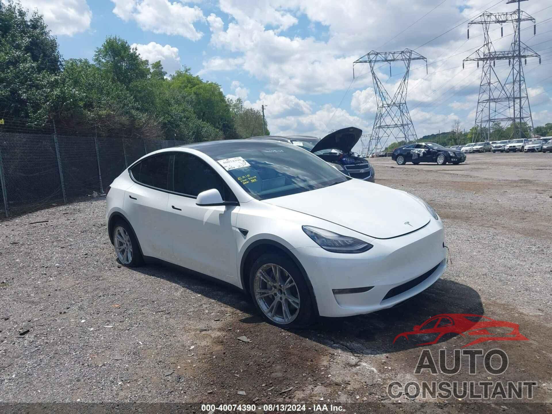 TESLA MODEL Y 2021 - 5YJYGDED1MF109155