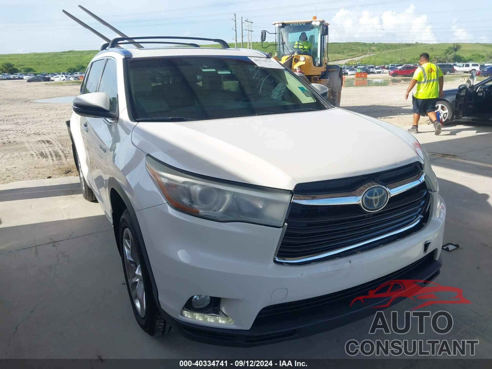 TOYOTA HIGHLANDER HYBRID 2016 - 5TDDCRFH2GS013799