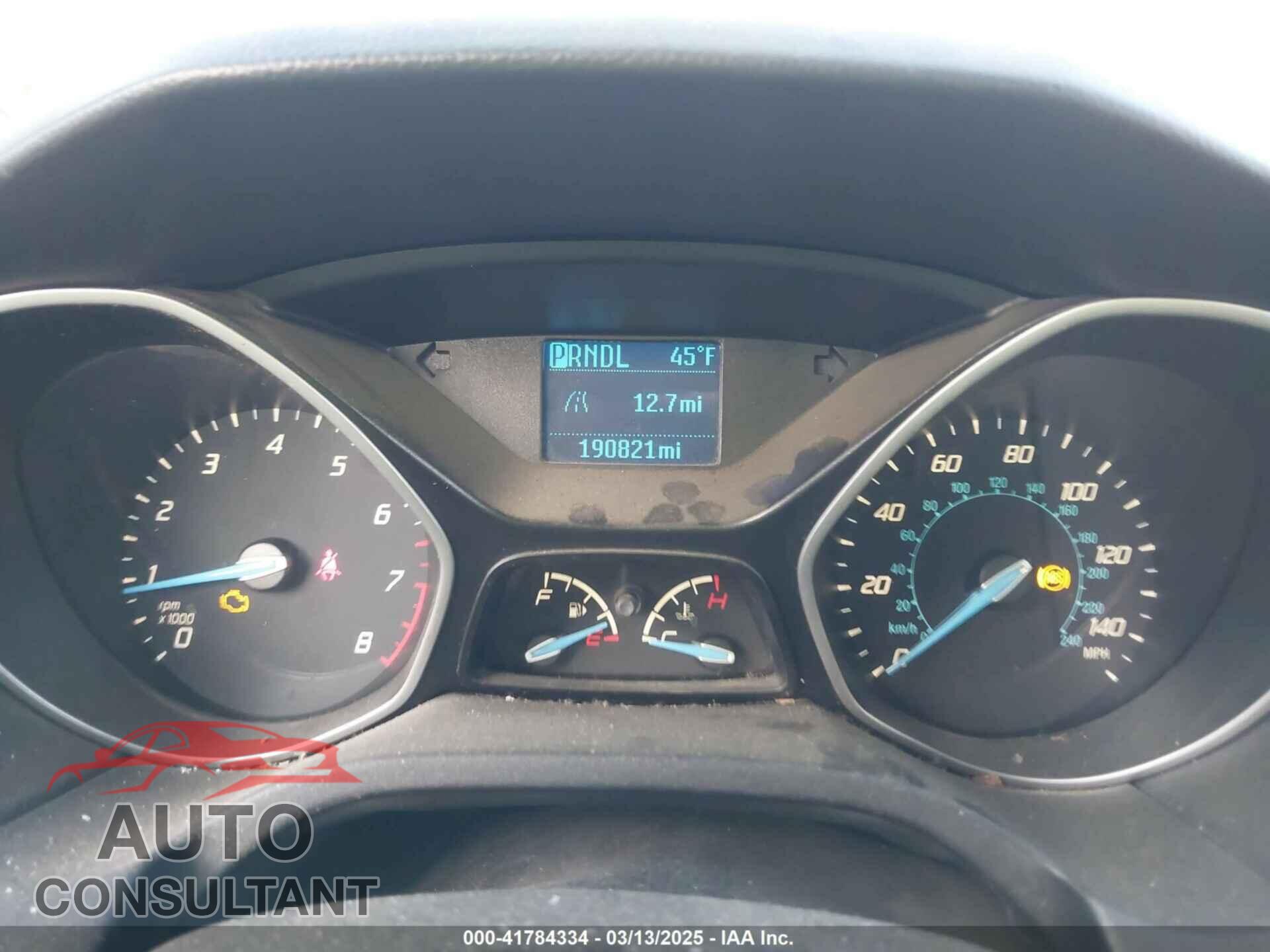 FORD FOCUS 2013 - 1FADP3E20DL156901