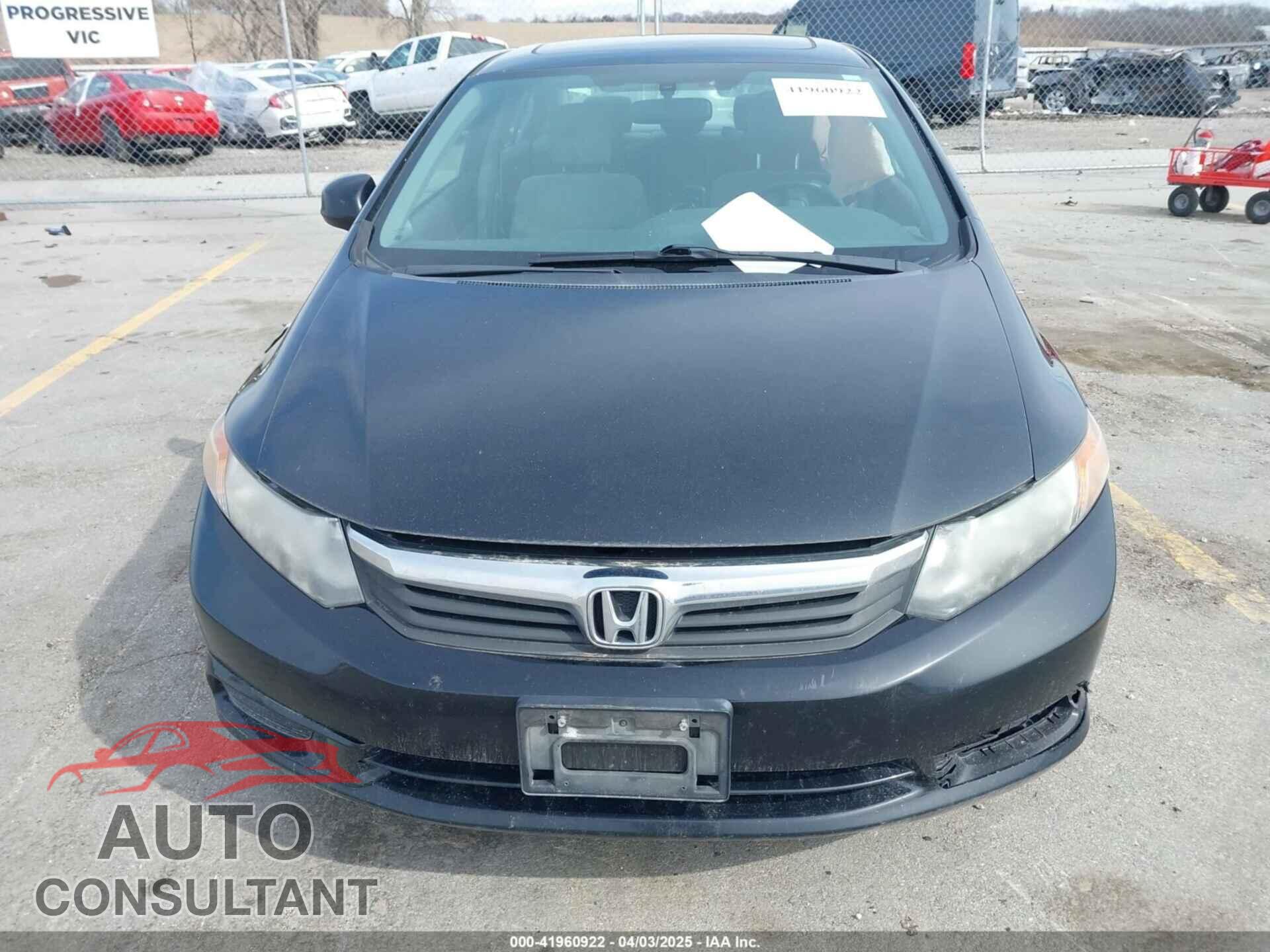 HONDA CIVIC 2012 - JHMFB2F84CS002015