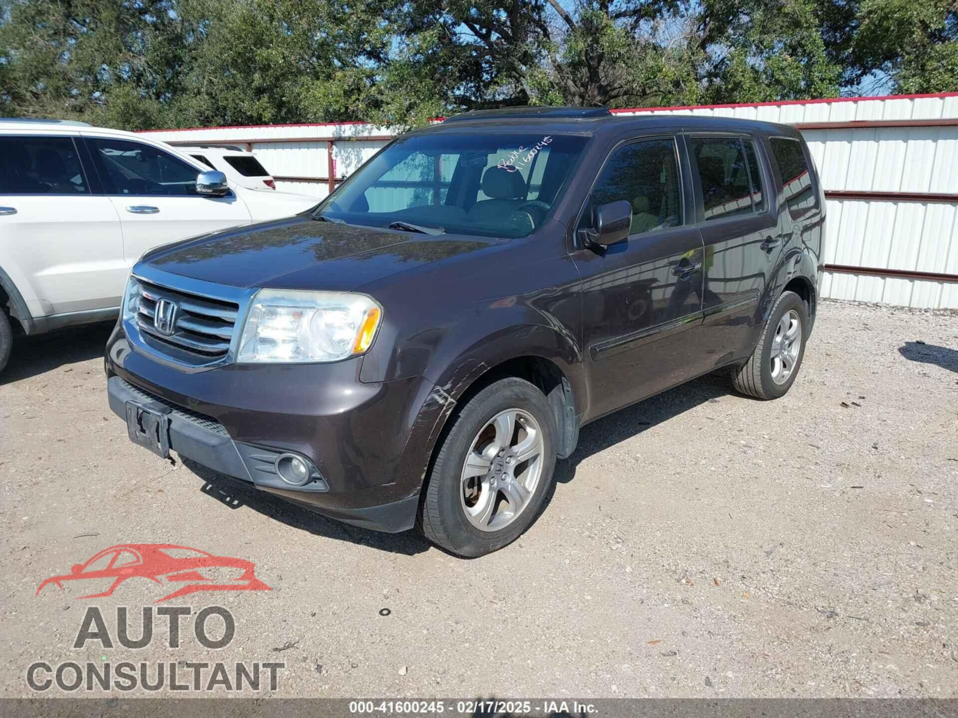 HONDA PILOT 2012 - 5FNYF3H58CB010509