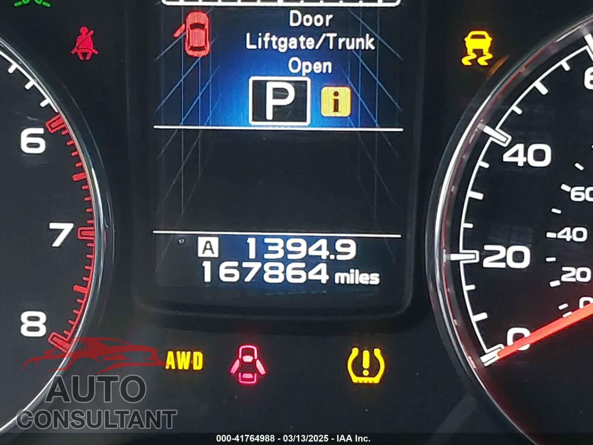SUBARU OUTBACK 2013 - 4S4BRBLC8D3216968