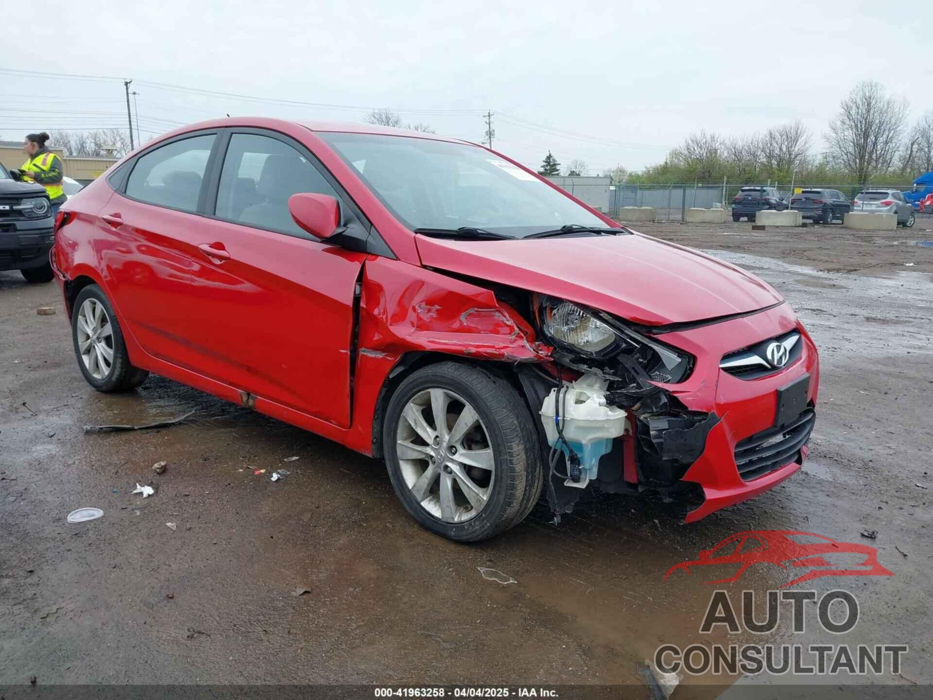 HYUNDAI ACCENT 2012 - KMHCU4AEXCU168661