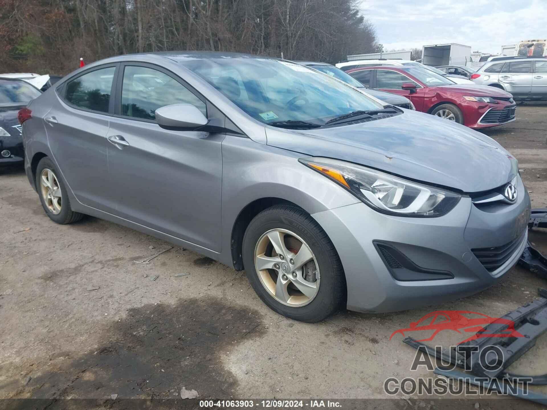 HYUNDAI ELANTRA 2014 - KMHDH4AE0EU179311