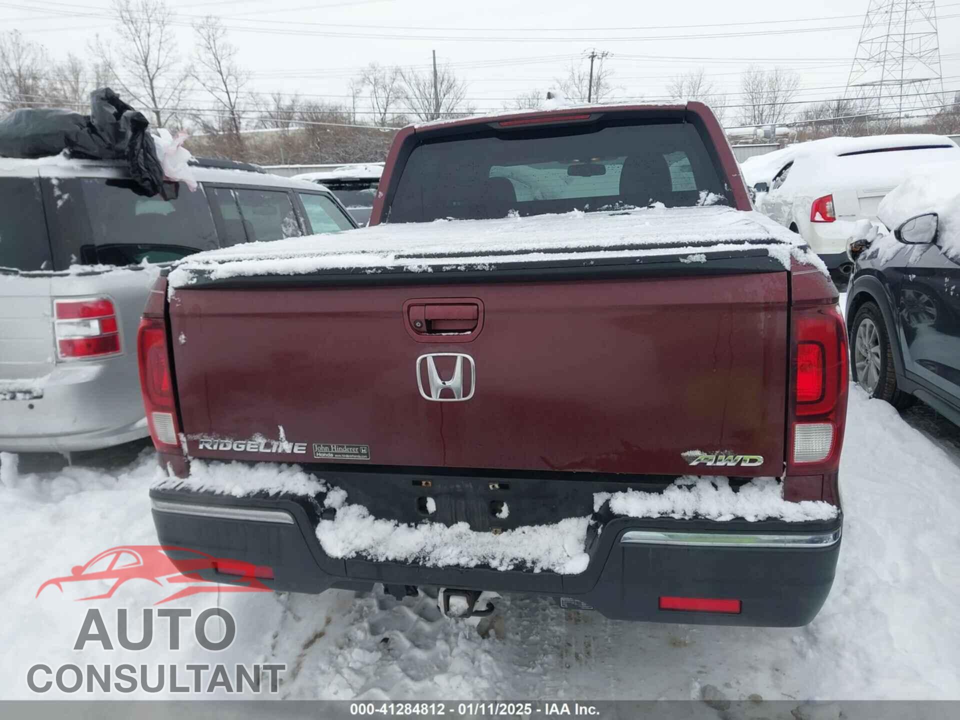 HONDA RIDGELINE 2017 - 5FPYK3F67HB036203