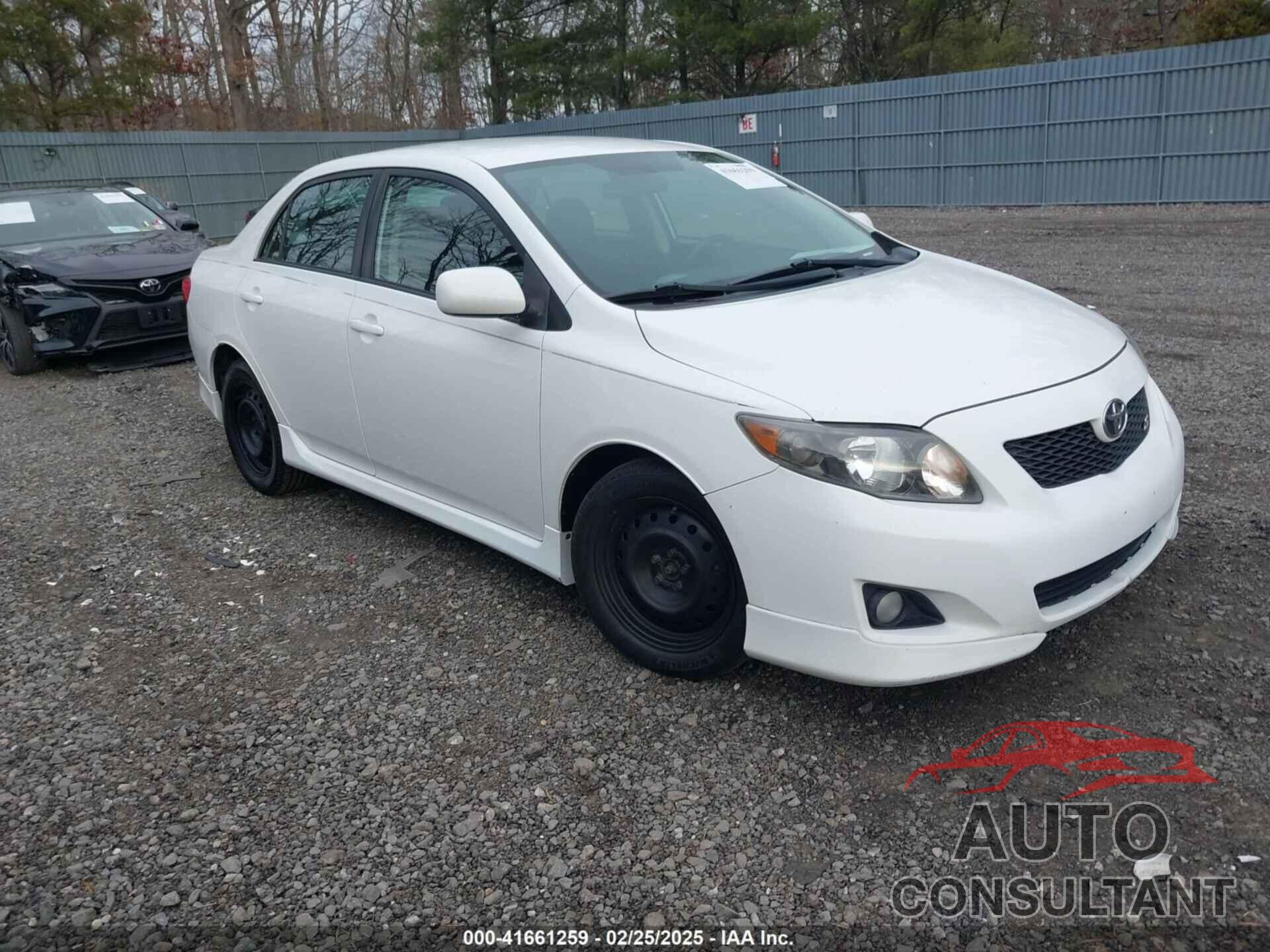TOYOTA COROLLA 2009 - 2T1BU40E69C161312