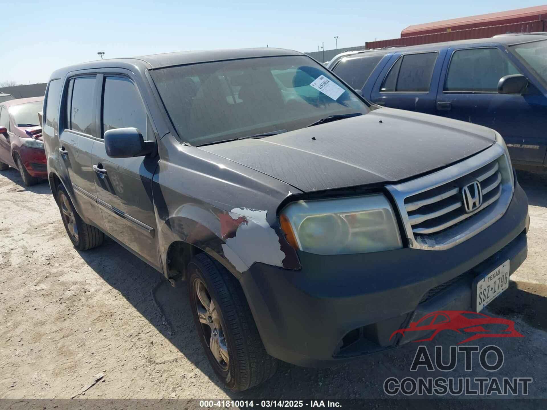 HONDA PILOT 2012 - 5FNYF3H57CB016320