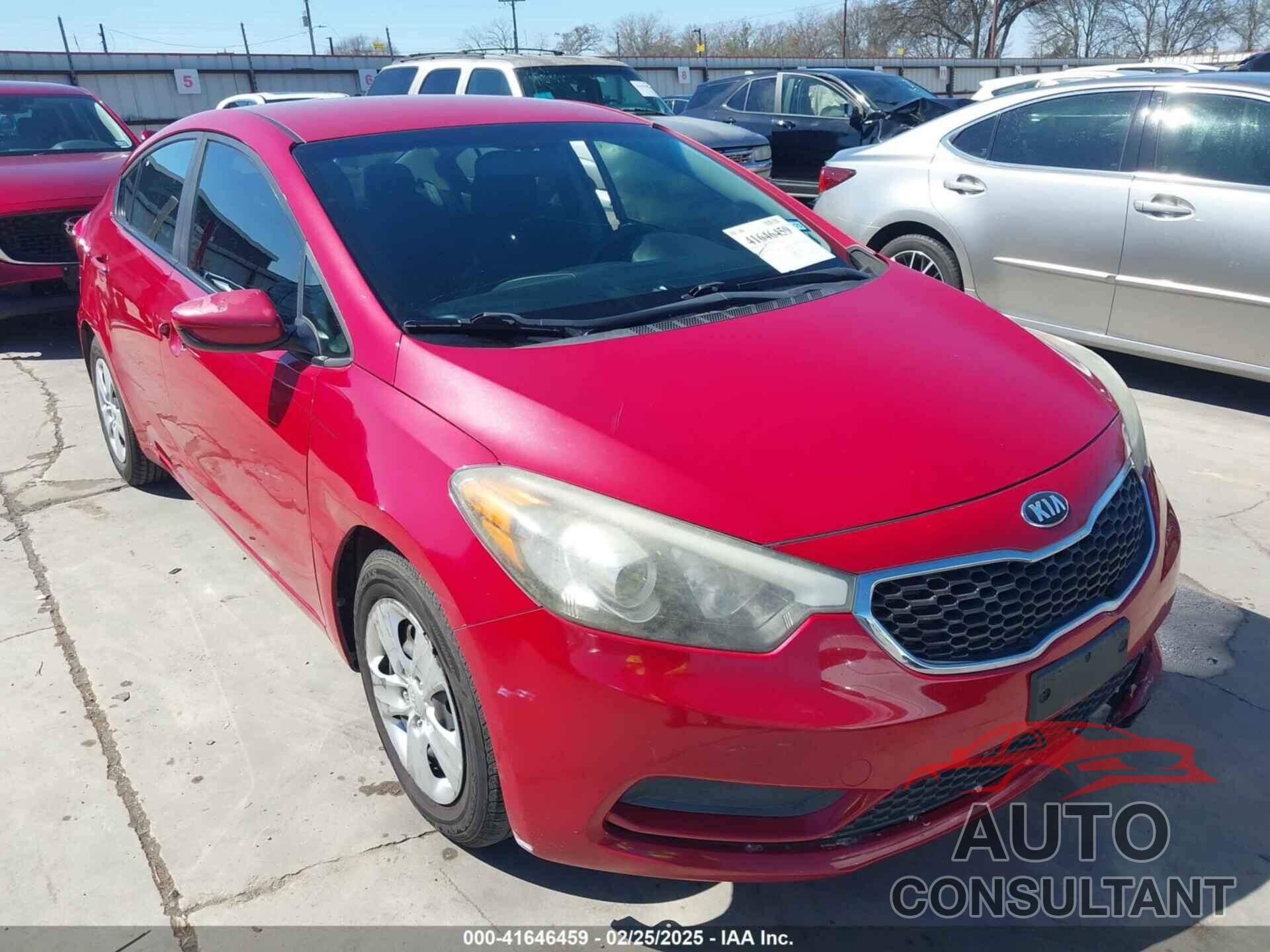 KIA FORTE 2016 - KNAFK4A66G5605486