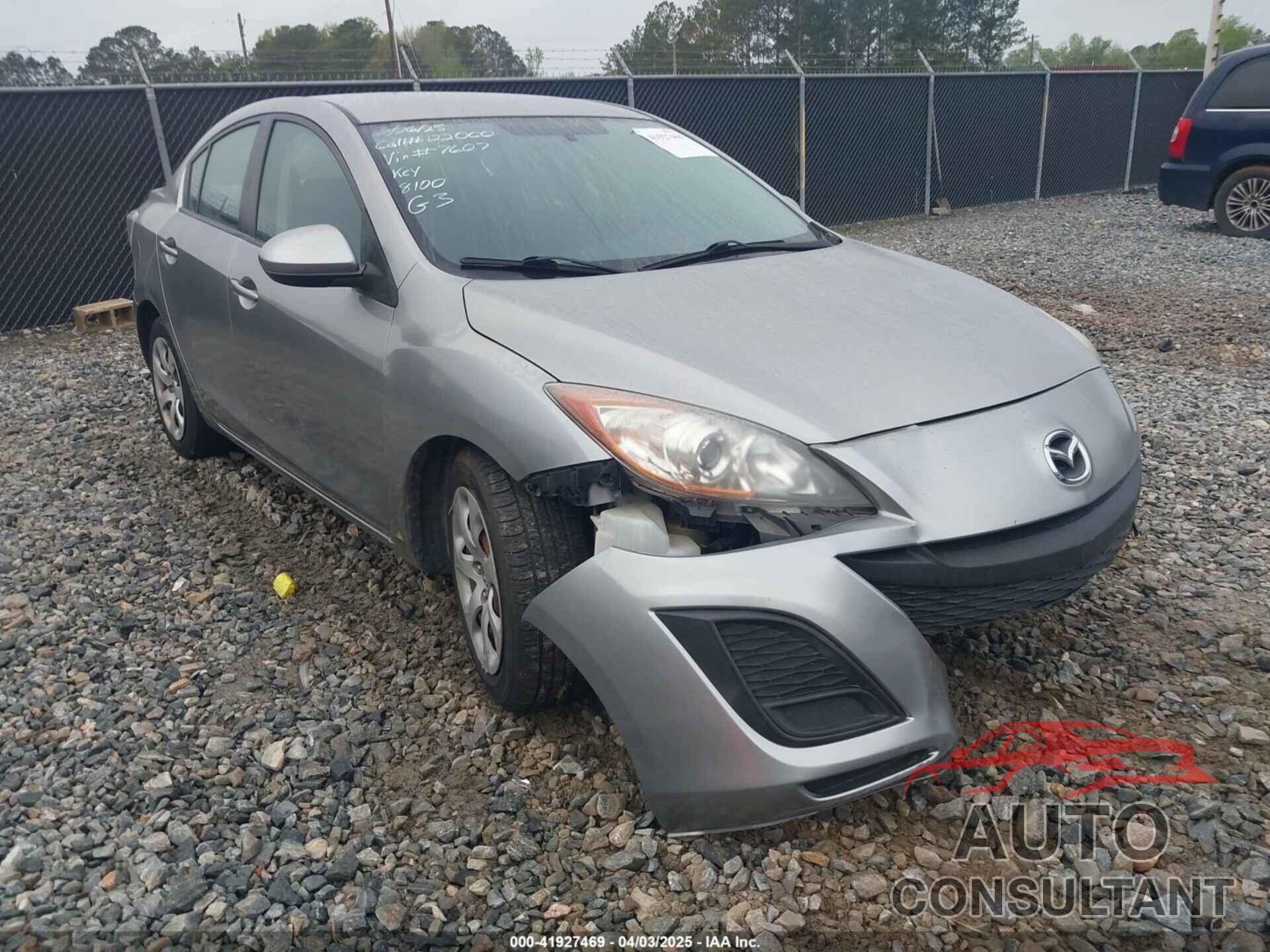 MAZDA MAZDA3 2010 - JM1BL1SF1A1257607