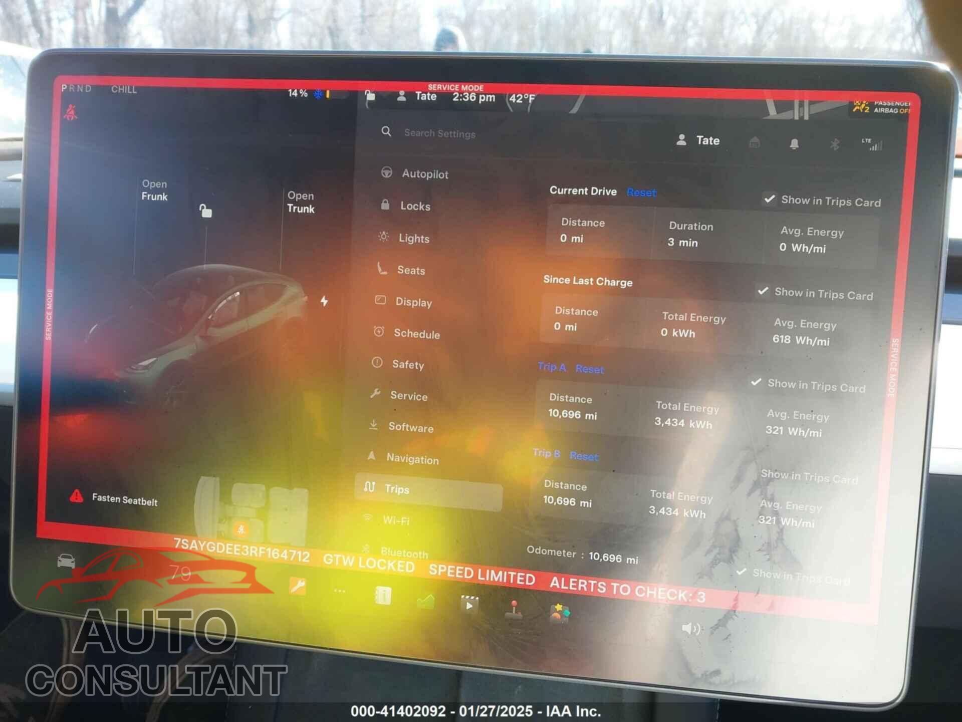 TESLA MODEL Y 2024 - 7SAYGDEE3RF164712