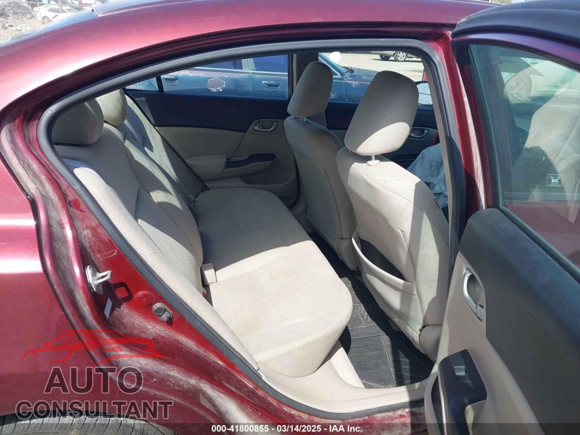 HONDA CIVIC 2012 - 2HGFB2F54CH531562