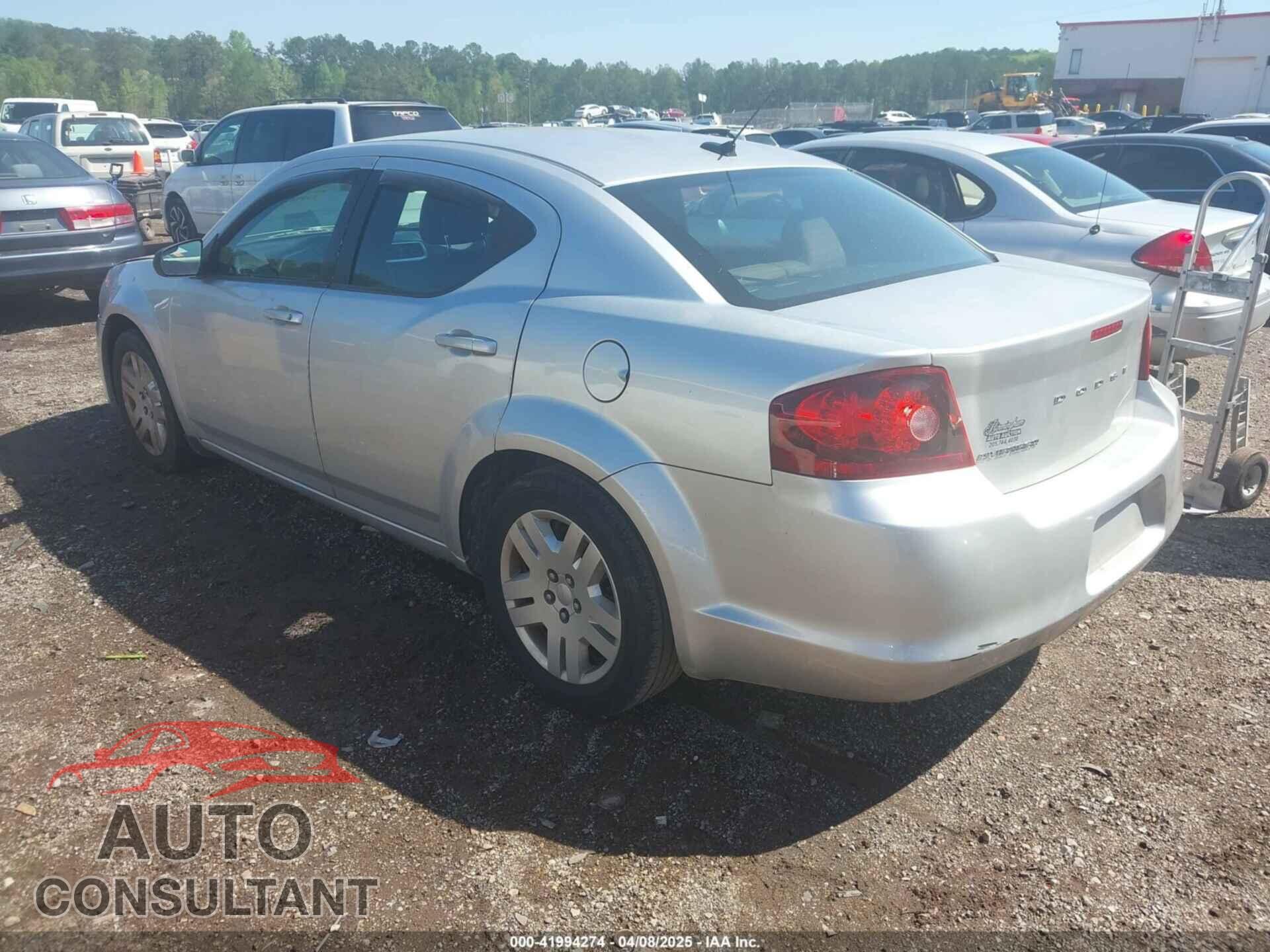 DODGE AVENGER 2012 - 1C3CDZAB4CN212093