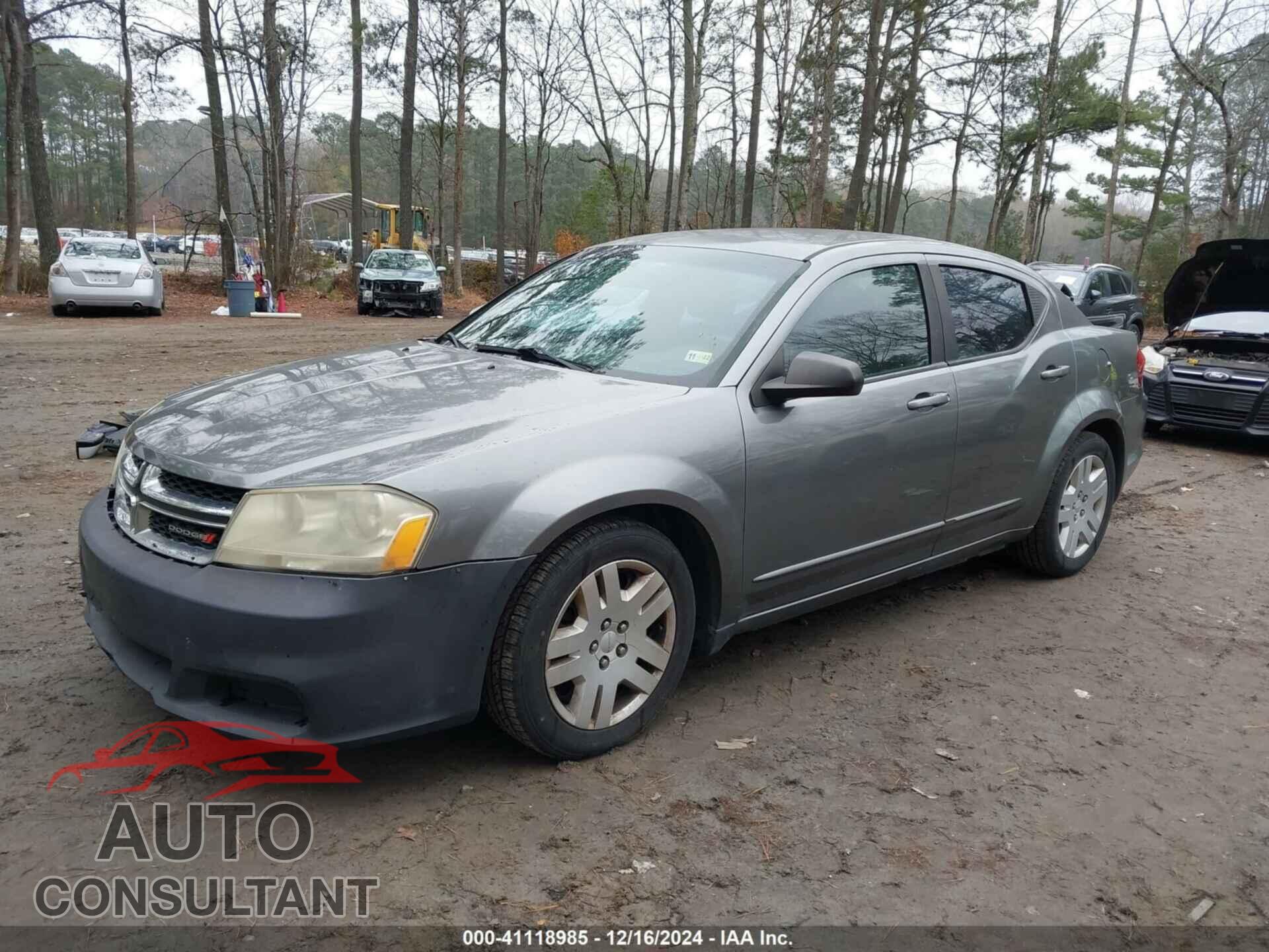 DODGE AVENGER 2012 - 1C3CDZAG4CN310049