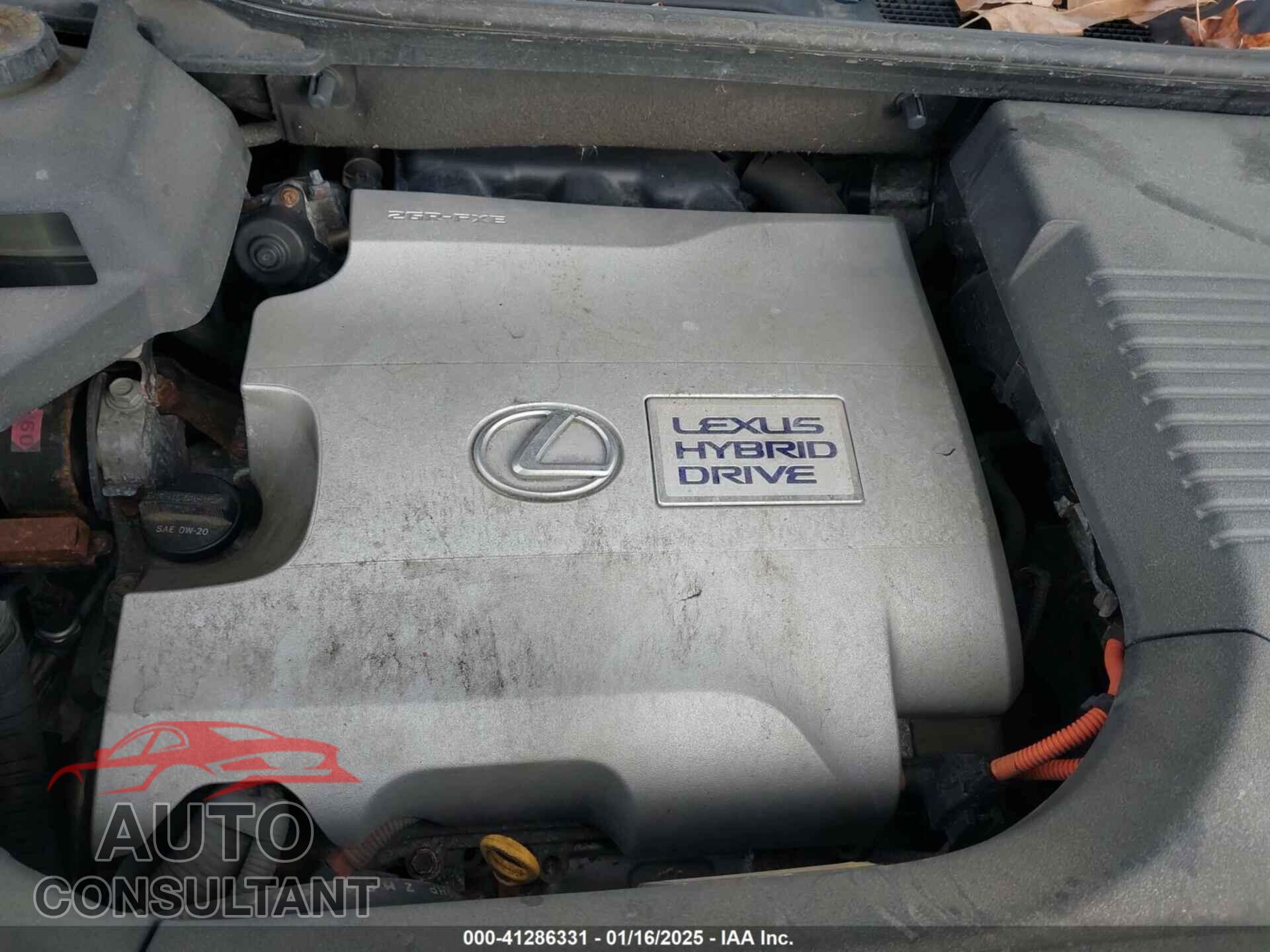 LEXUS RX 450H 2011 - JTJBC1BA8B2418449