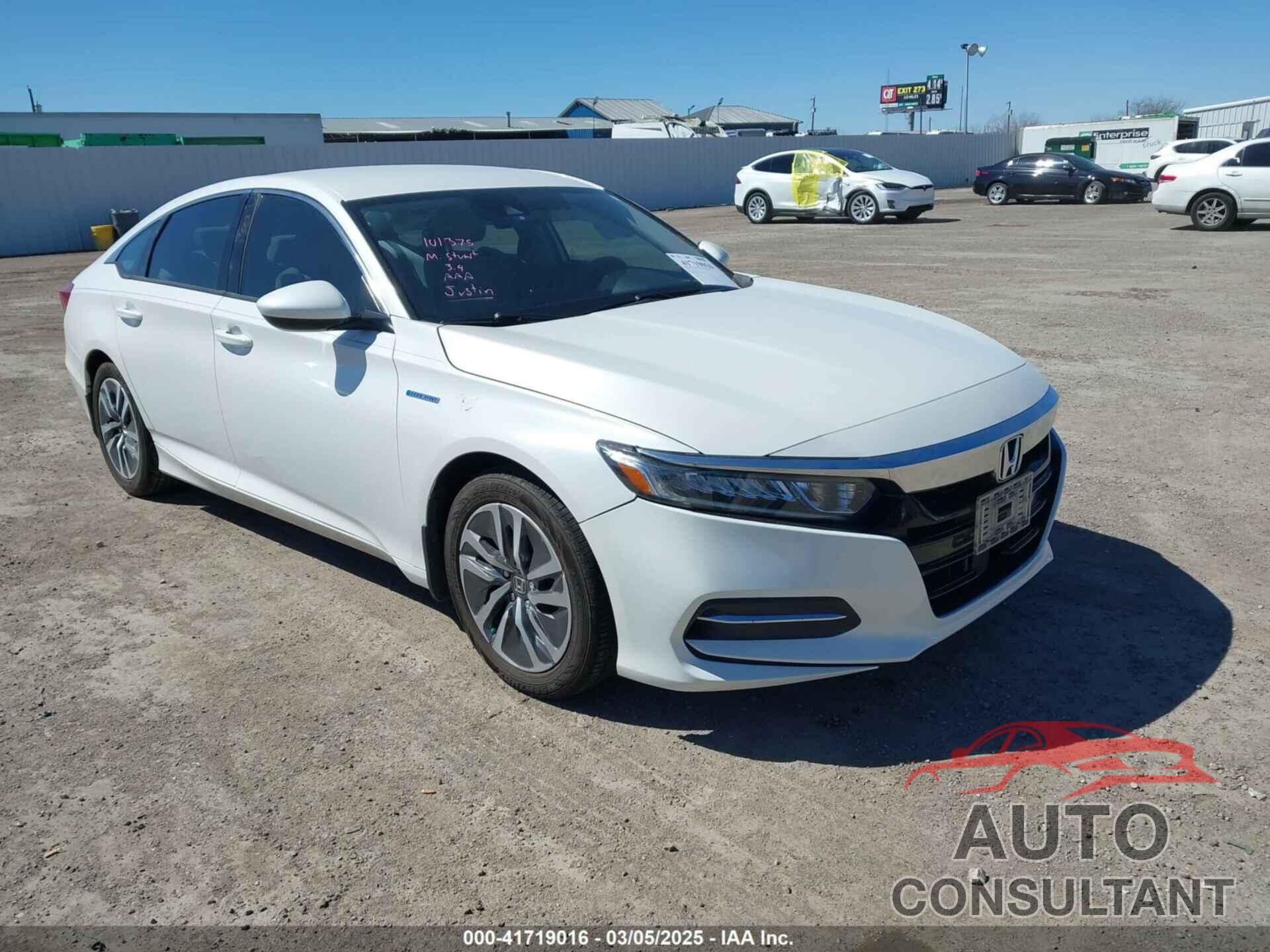 HONDA ACCORD HYBRID 2018 - 1HGCV3F15JA012500
