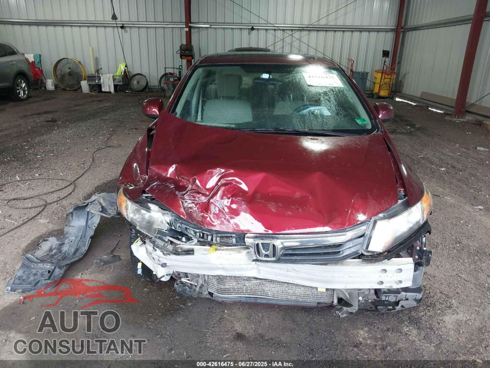 HONDA CIVIC 2012 - JHMFB2F83CS006105