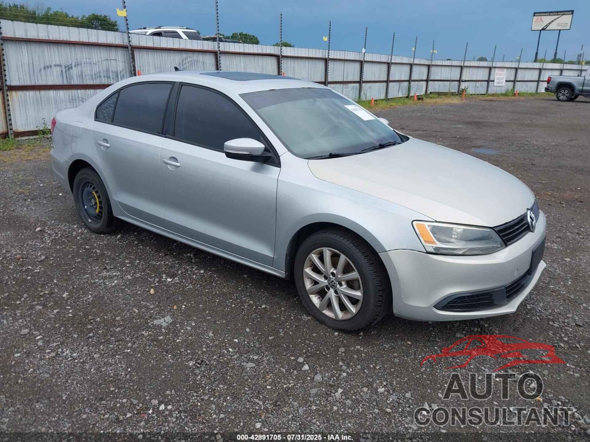 VOLKSWAGEN JETTA 2012 - 3VWDX7AJ7CM355839