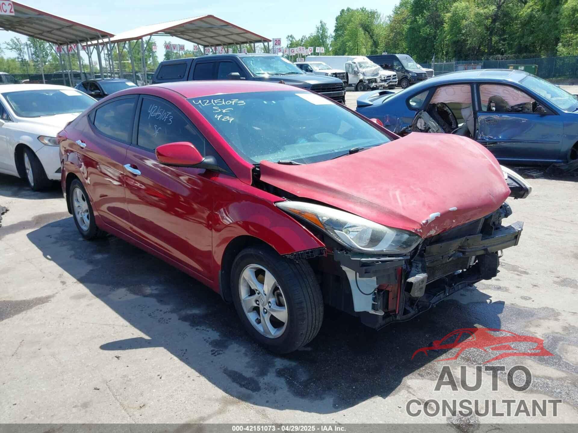 HYUNDAI ELANTRA 2014 - 5NPDH4AE7EH545005