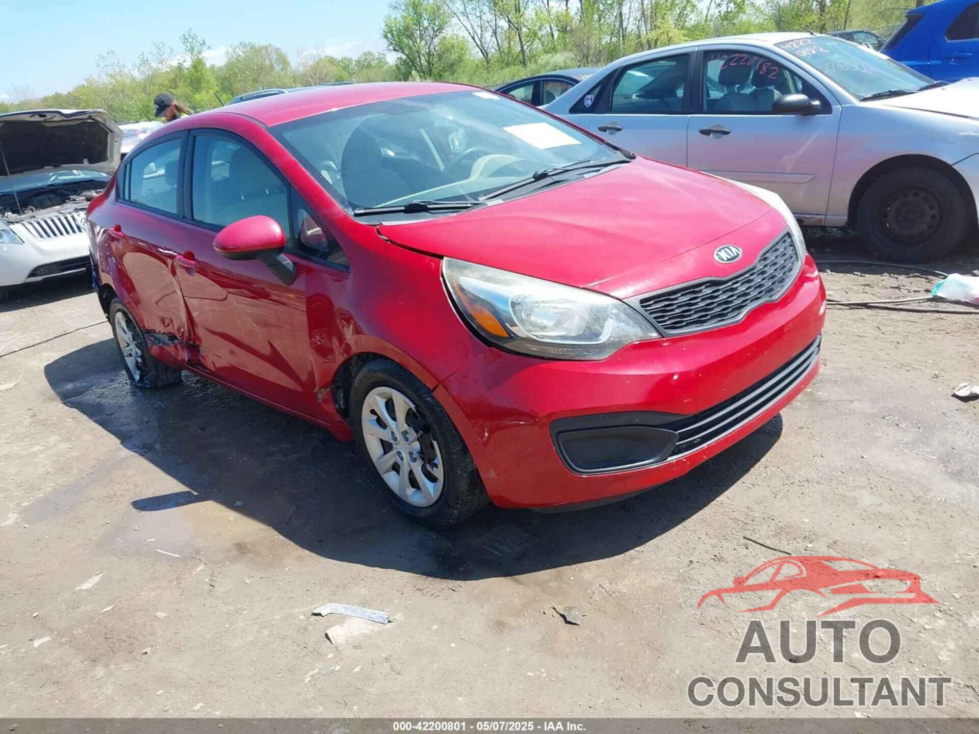 KIA RIO 2013 - KNADM4A30D6281402