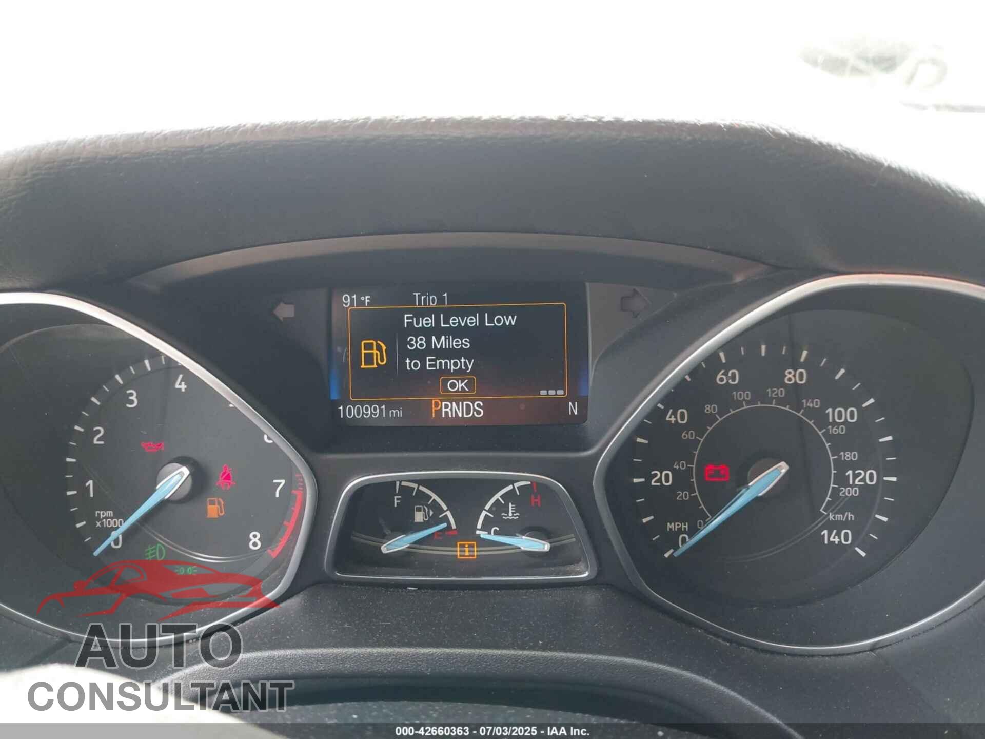 FORD FOCUS 2016 - 1FADP3F28GL223649