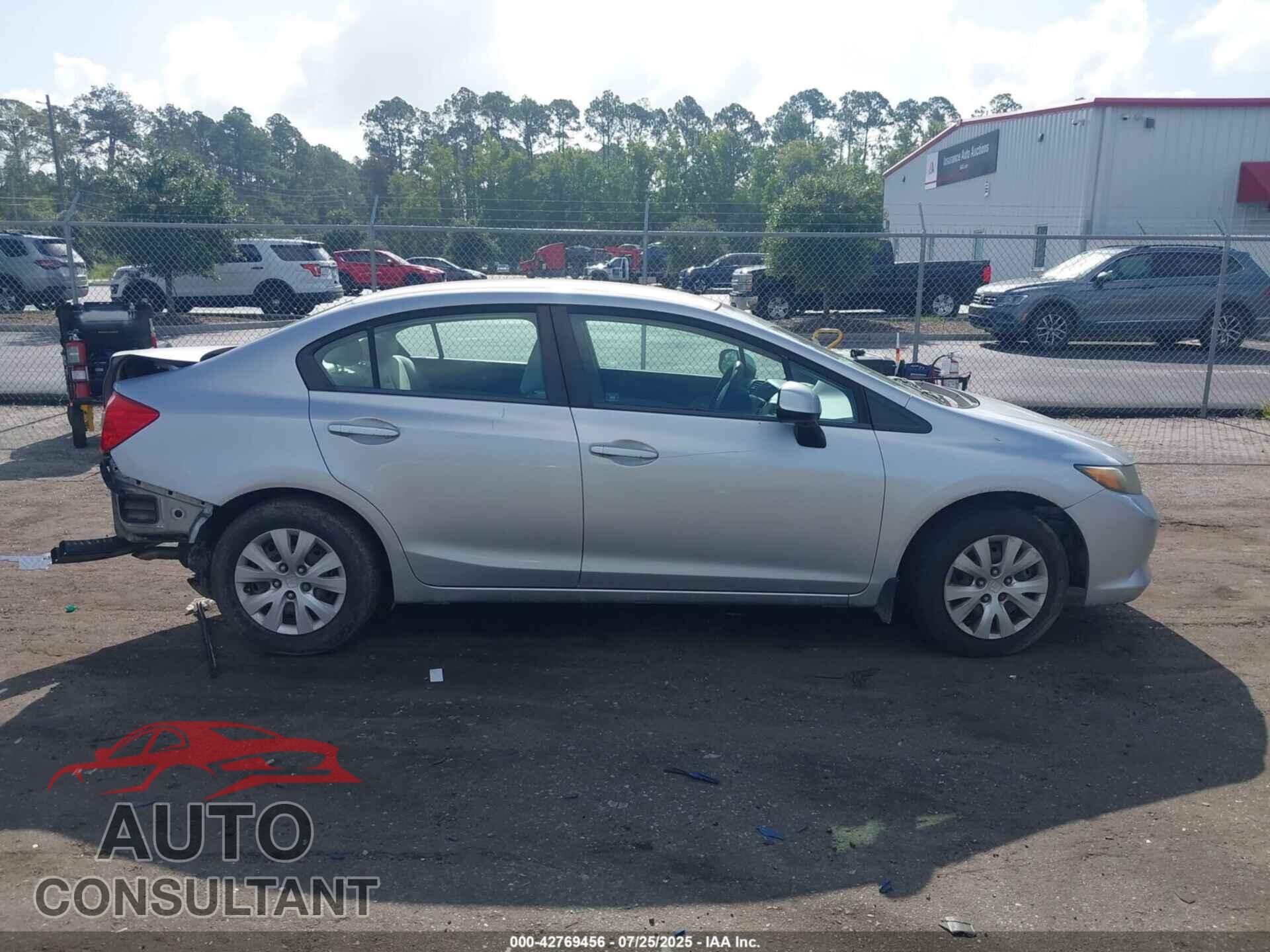 HONDA CIVIC 2012 - 19XFB2F52CE057993