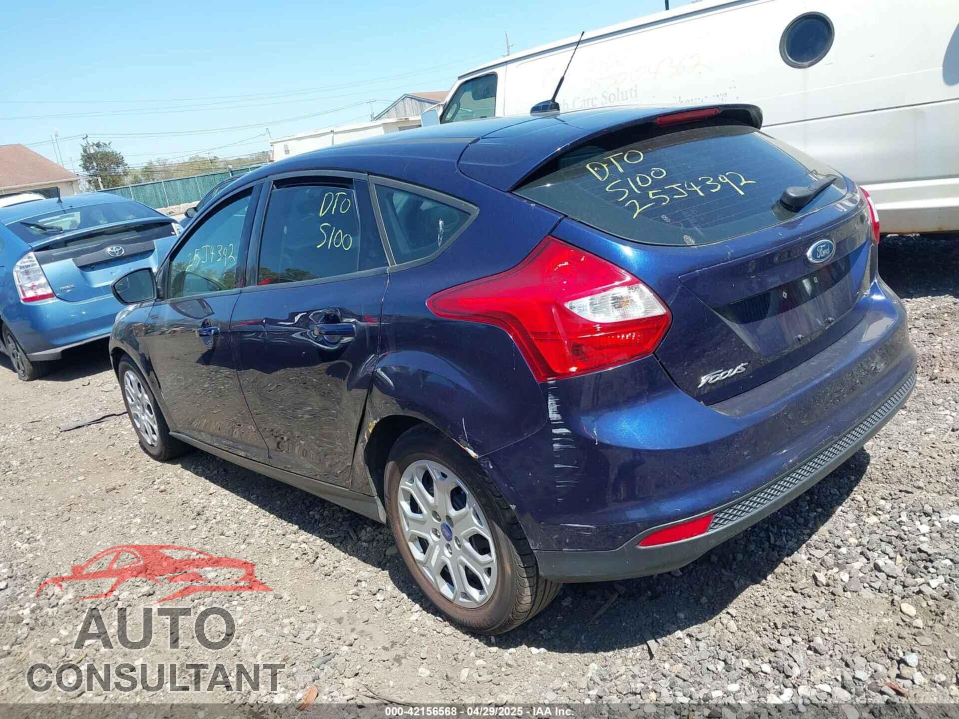 FORD FOCUS 2012 - 1FAHP3K20CL124924