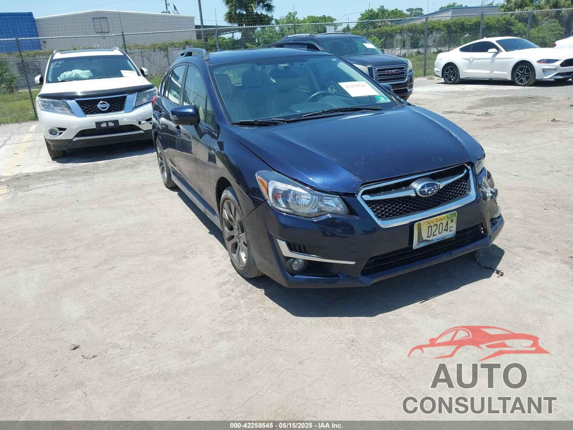 SUBARU IMPREZA 2016 - JF1GPAS60GH234755