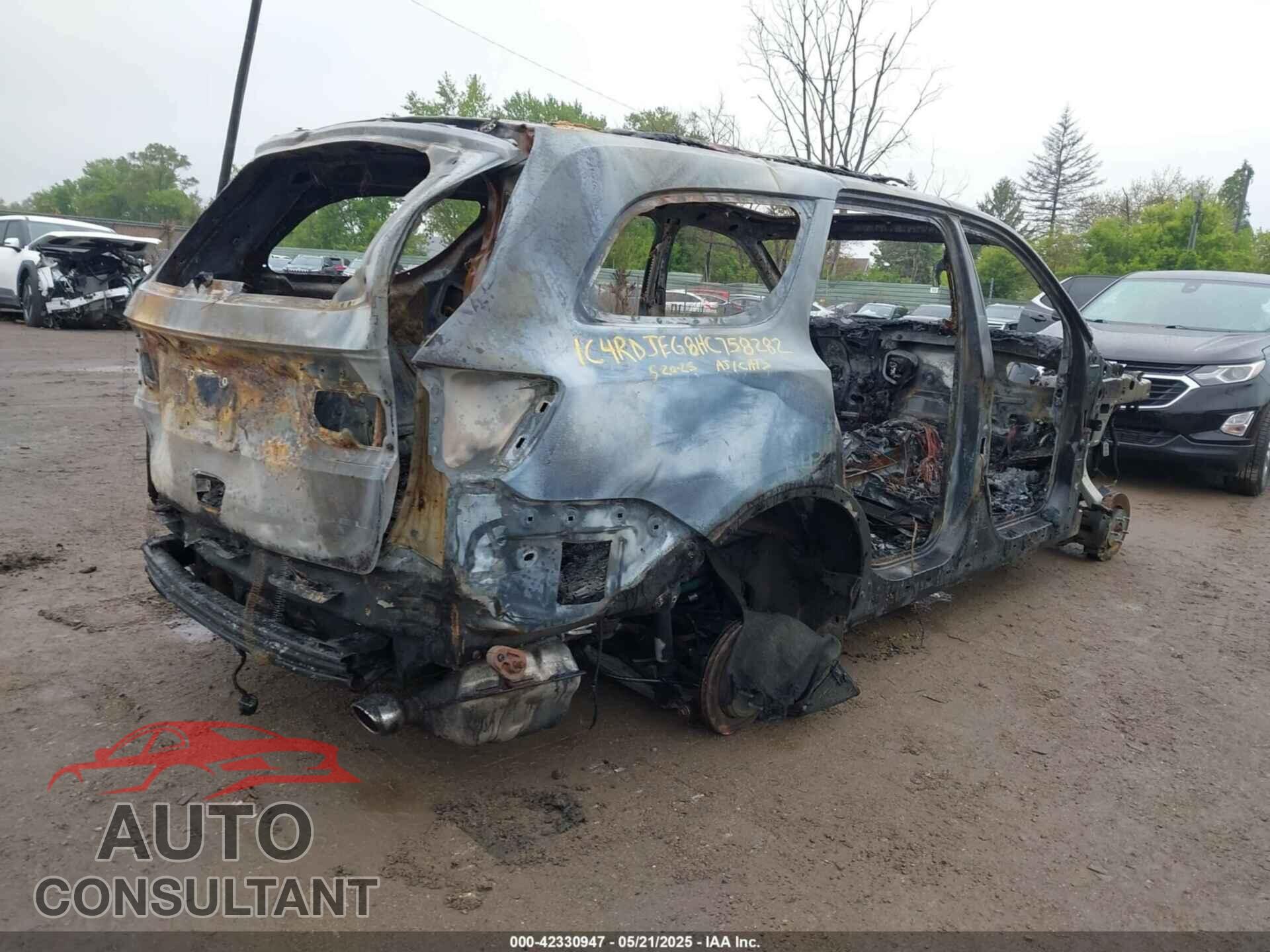 DODGE DURANGO 2017 - 1C4RDJEG8HC758282