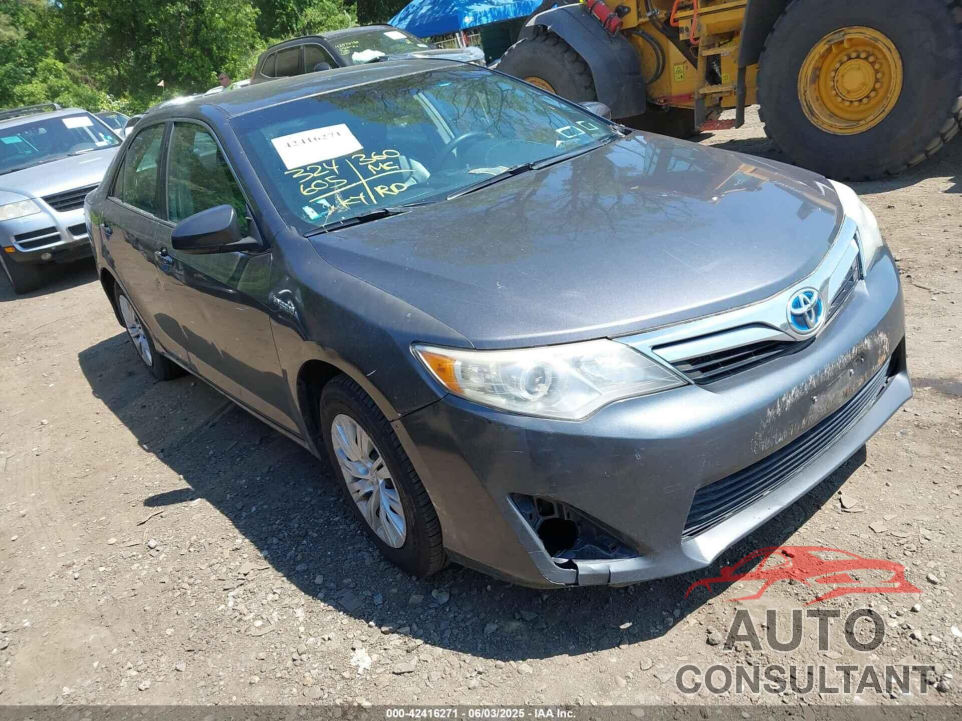 TOYOTA CAMRY HYBRID 2014 - 4T1BD1FKXEU109153