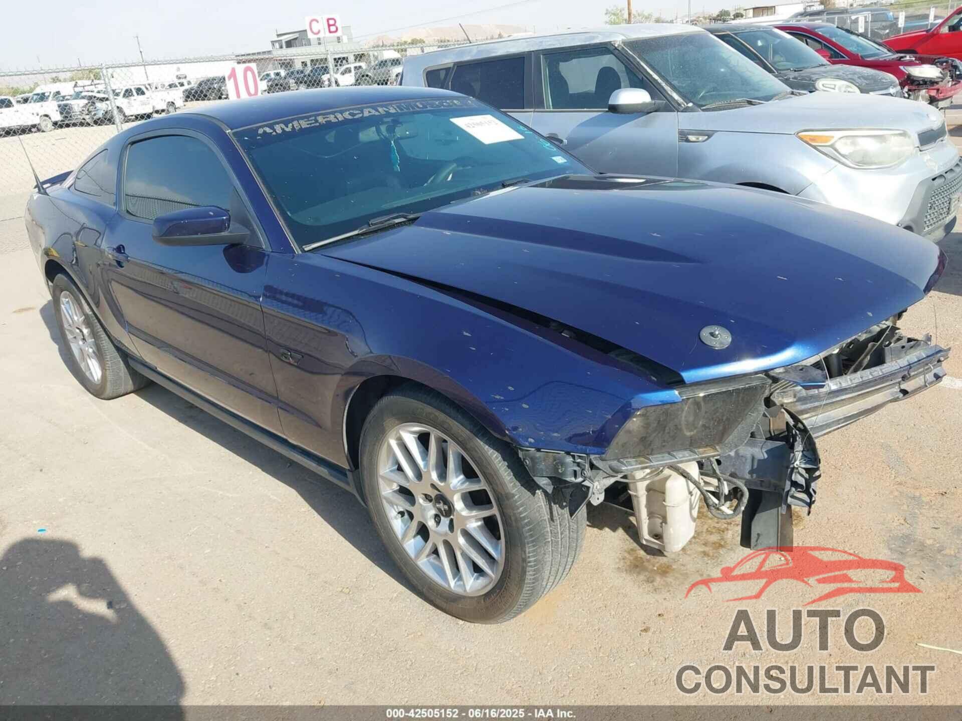 FORD MUSTANG 2012 - 1ZVBP8AM0C5267731