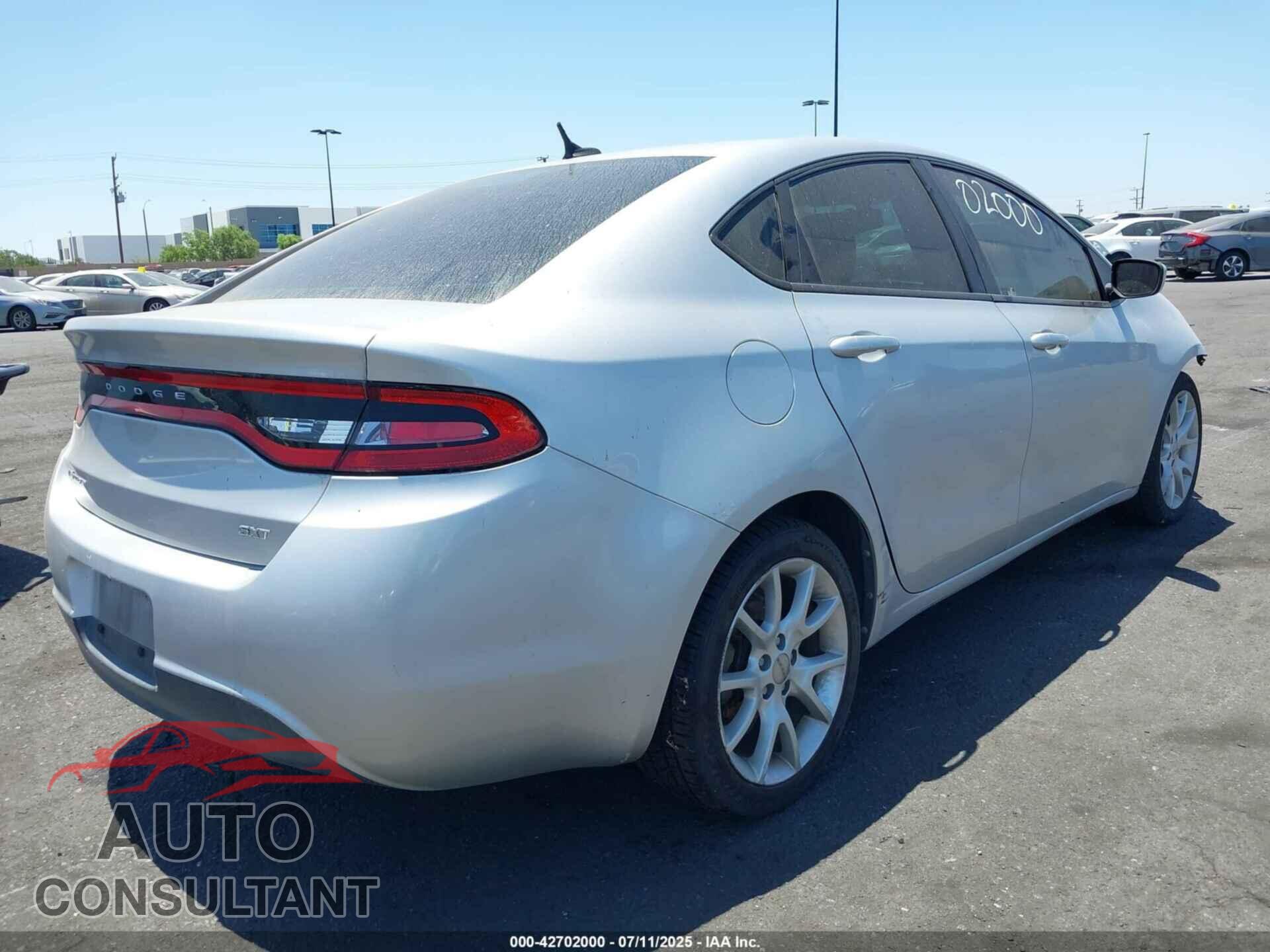 DODGE DART 2013 - 1C3CDFBA4DD104505