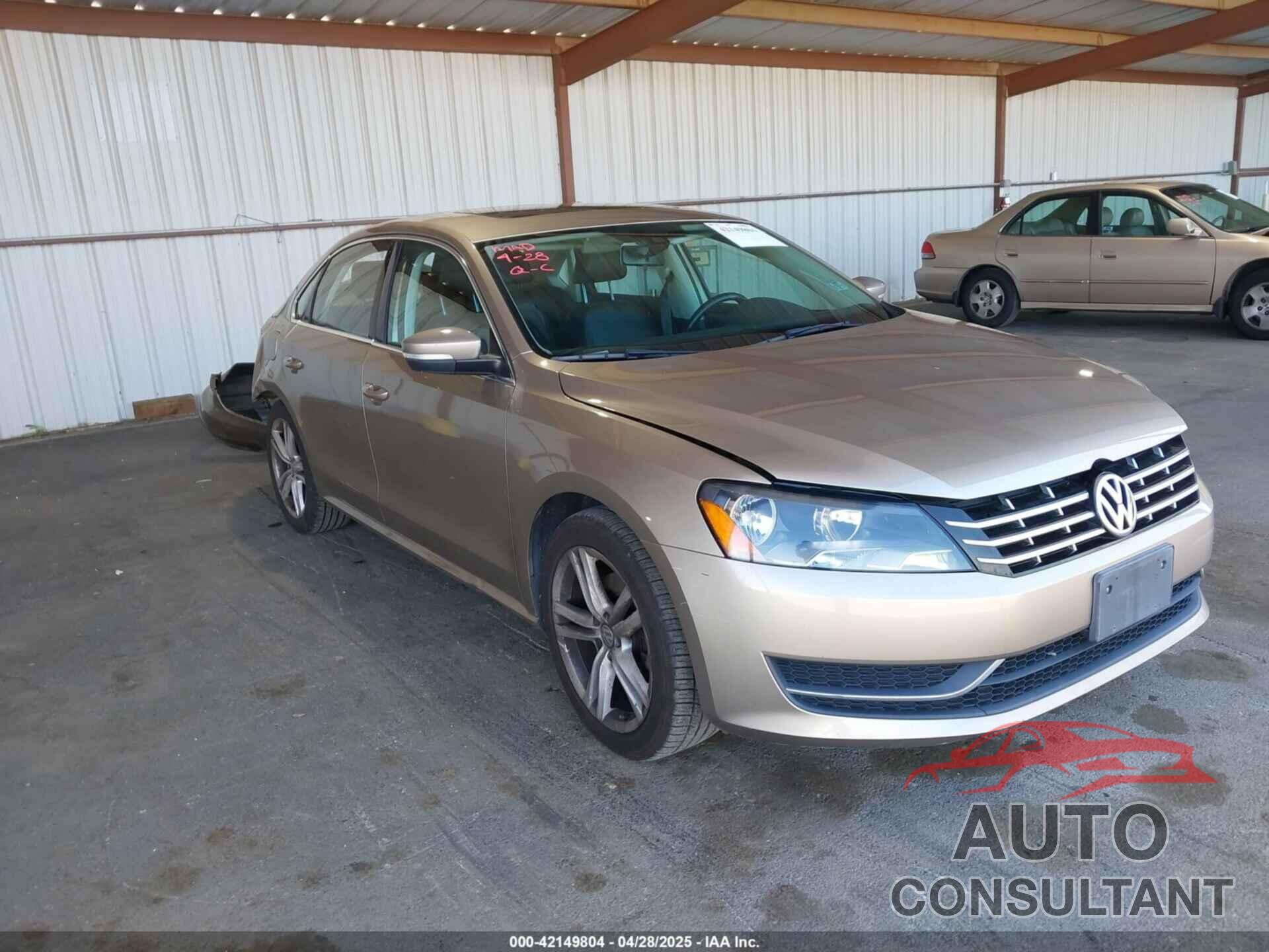 VOLKSWAGEN PASSAT 2015 - 1VWBV7A39FC096193