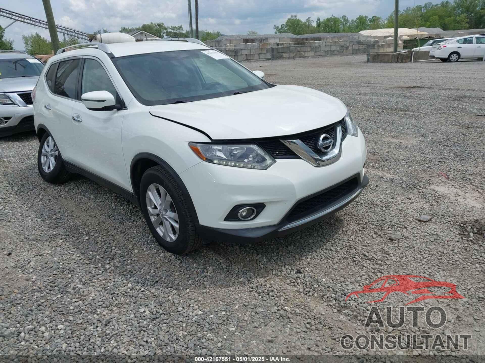 NISSAN ROGUE 2016 - KNMAT2MVXGP631725