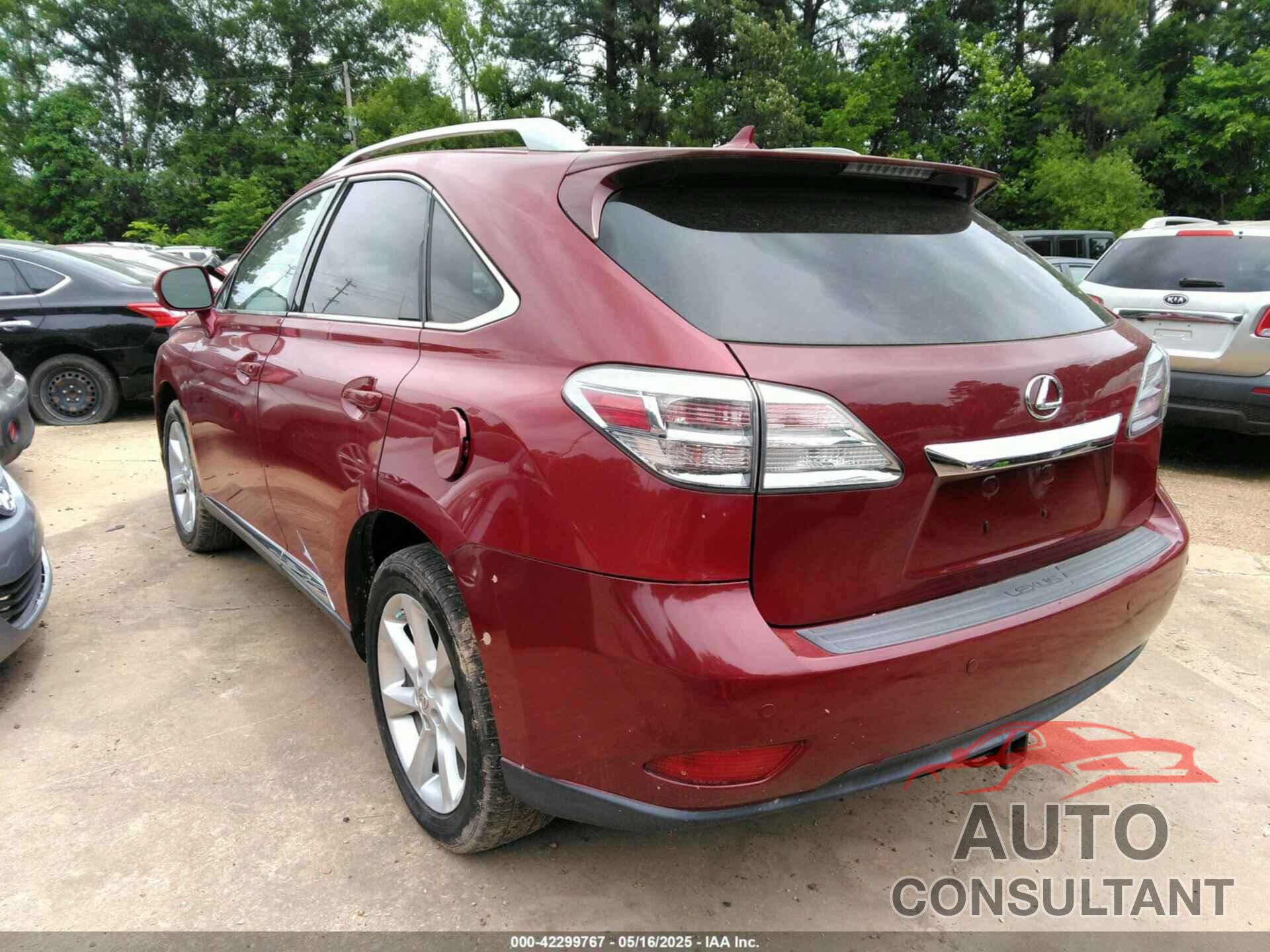 LEXUS RX 350 2010 - 2T2ZK1BA4AC029940