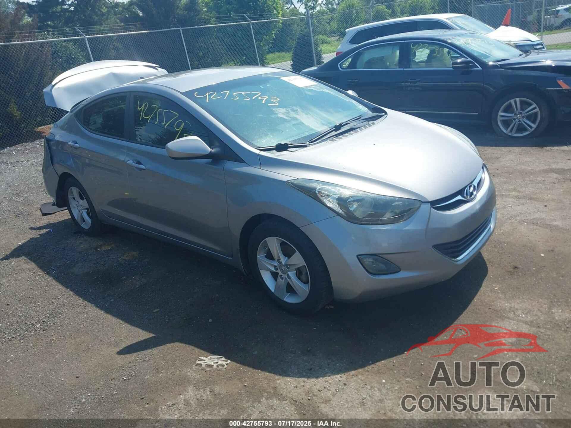 HYUNDAI ELANTRA 2013 - KMHDH4AE2DU920475