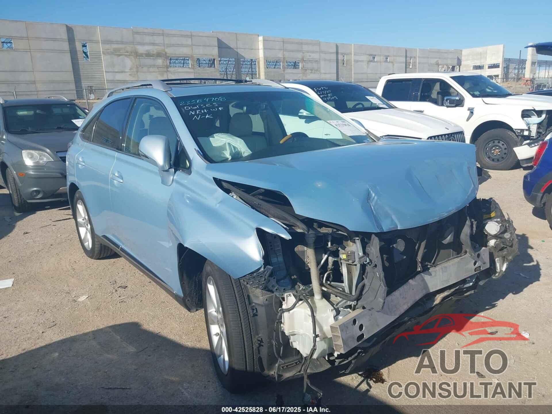 LEXUS RX 2010 - 2T2ZK1BA1AC036148