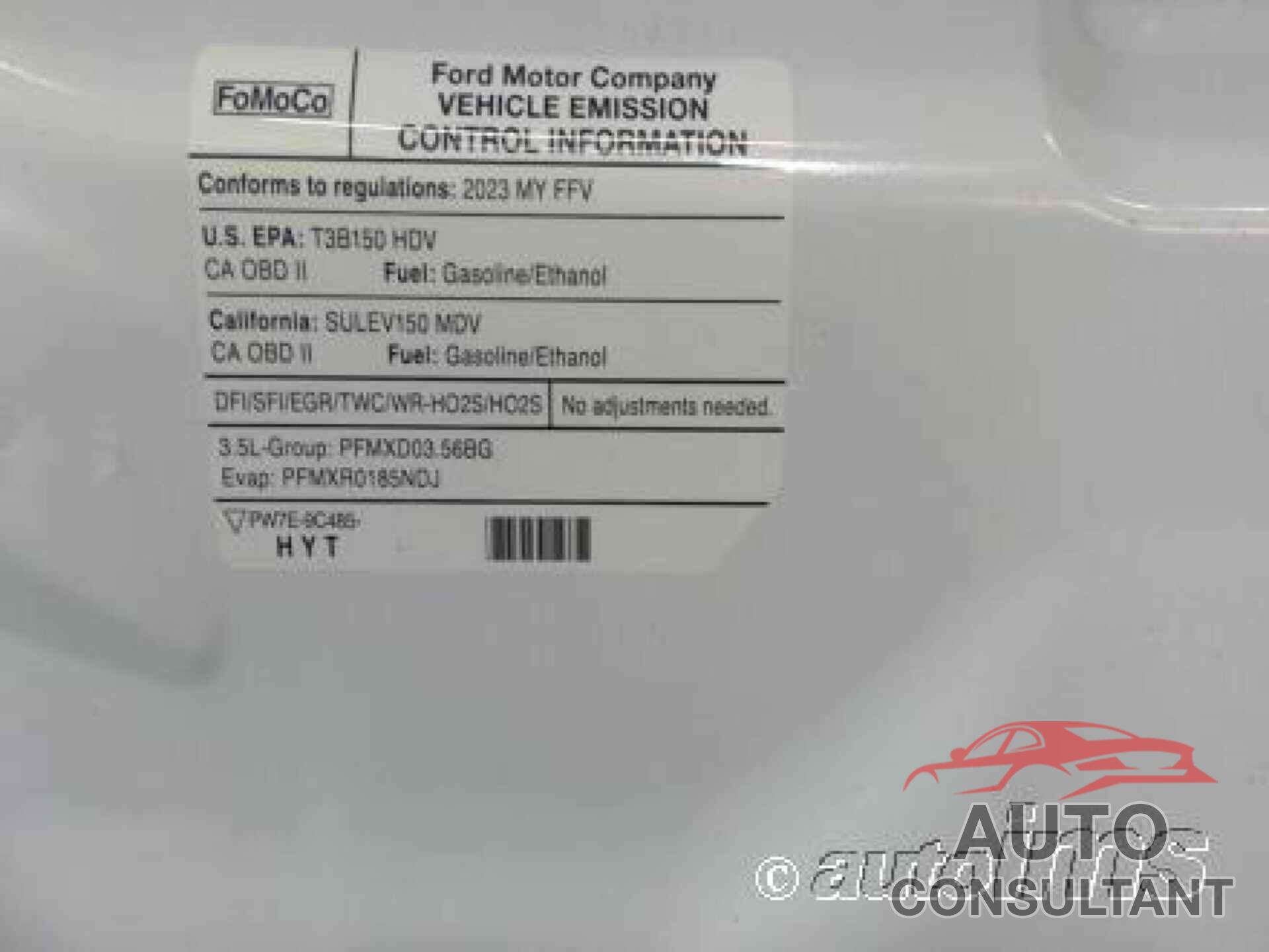 FORD TRANSIT 2023 - 1FTBR1X80PKC09351