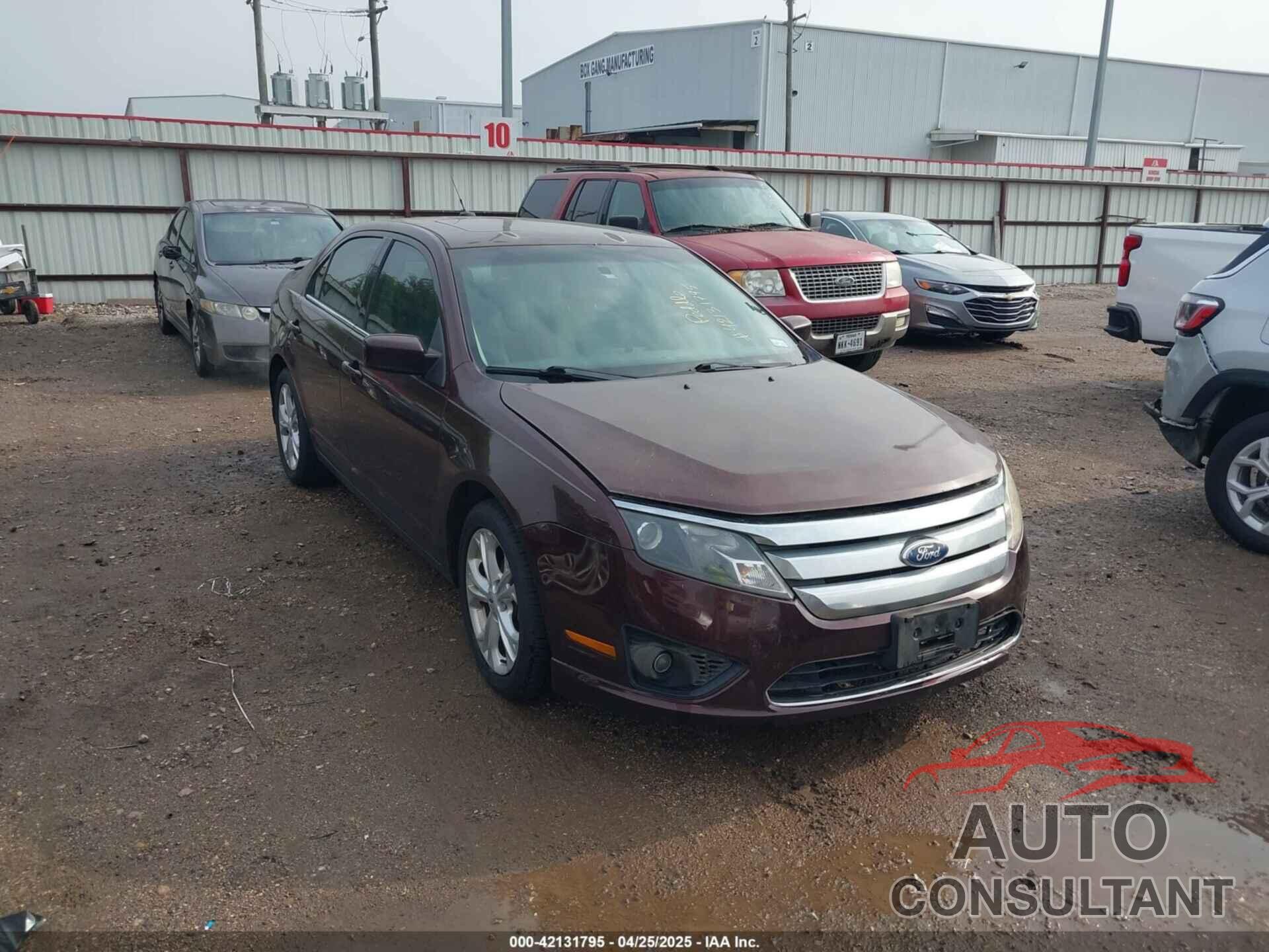 FORD FUSION 2012 - 3FAHP0HA3CR150383